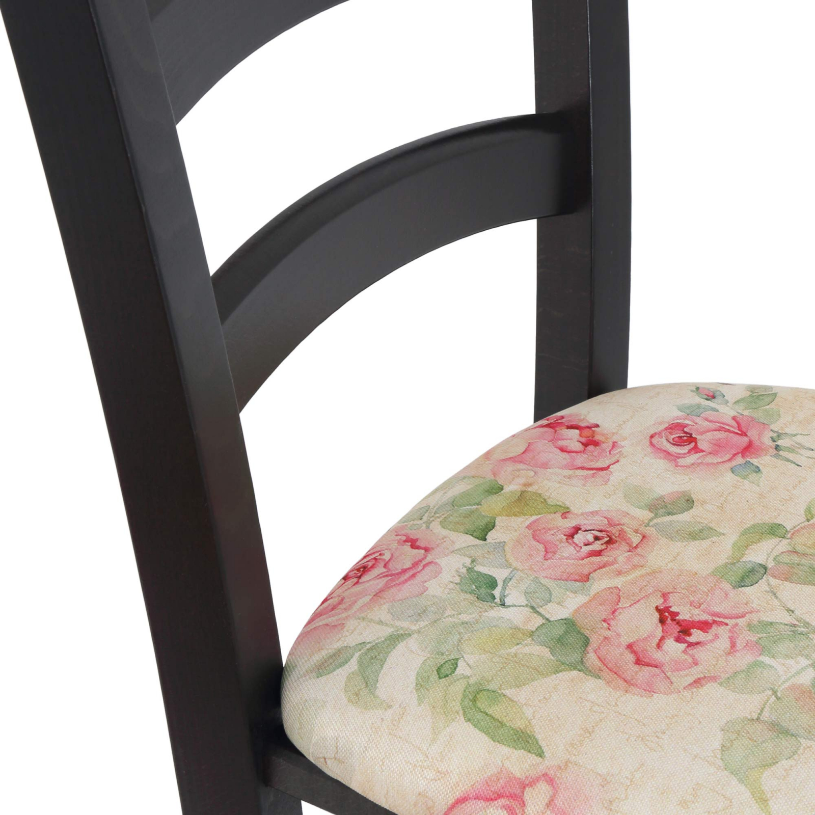 Scaun Paesana, cadru fag, culoare wenge, material stofa print floral vintage [4]