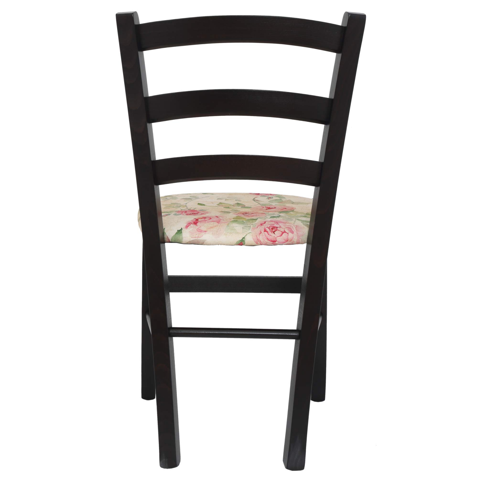 Scaun Paesana, cadru fag, culoare wenge, material stofa print floral vintage [3]