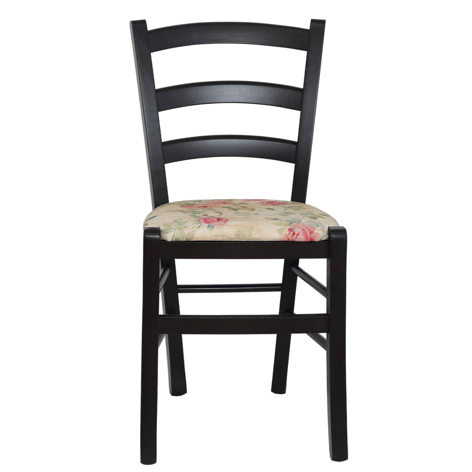 Scaun Paesana, cadru fag, culoare wenge, material stofa print floral vintage [2]