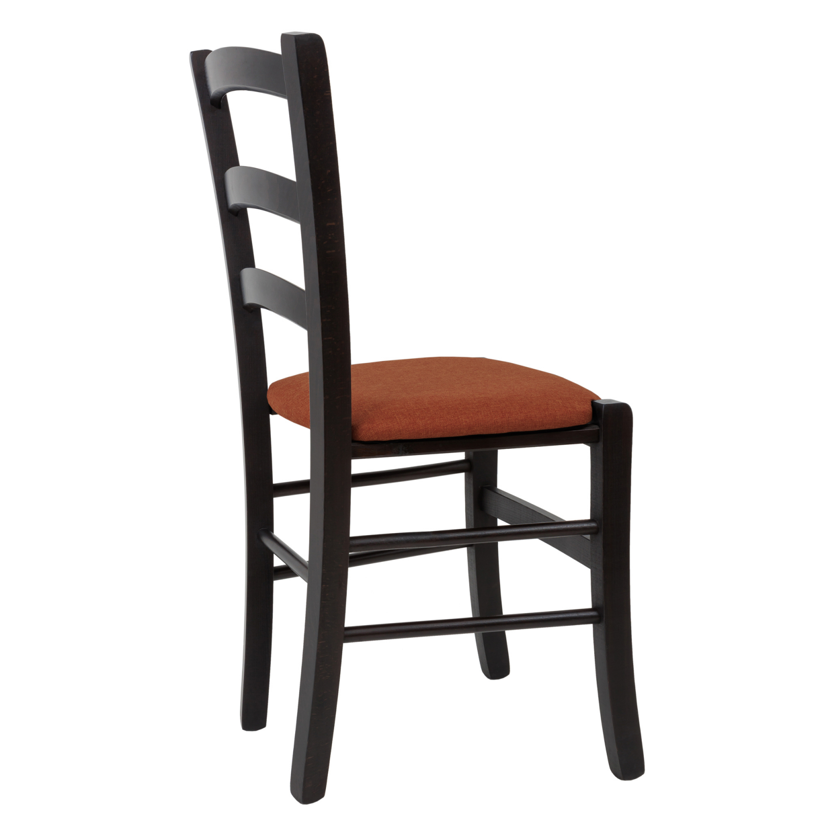 Scaun Paesana, cadru fag, culoare wenge, material stofa S25 portocaliu [2]