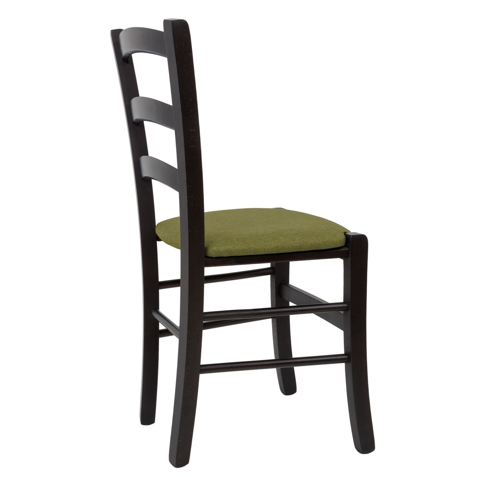 Scaun Paesana, cadru fag, culoare wenge, material stofa S22 verde [2]