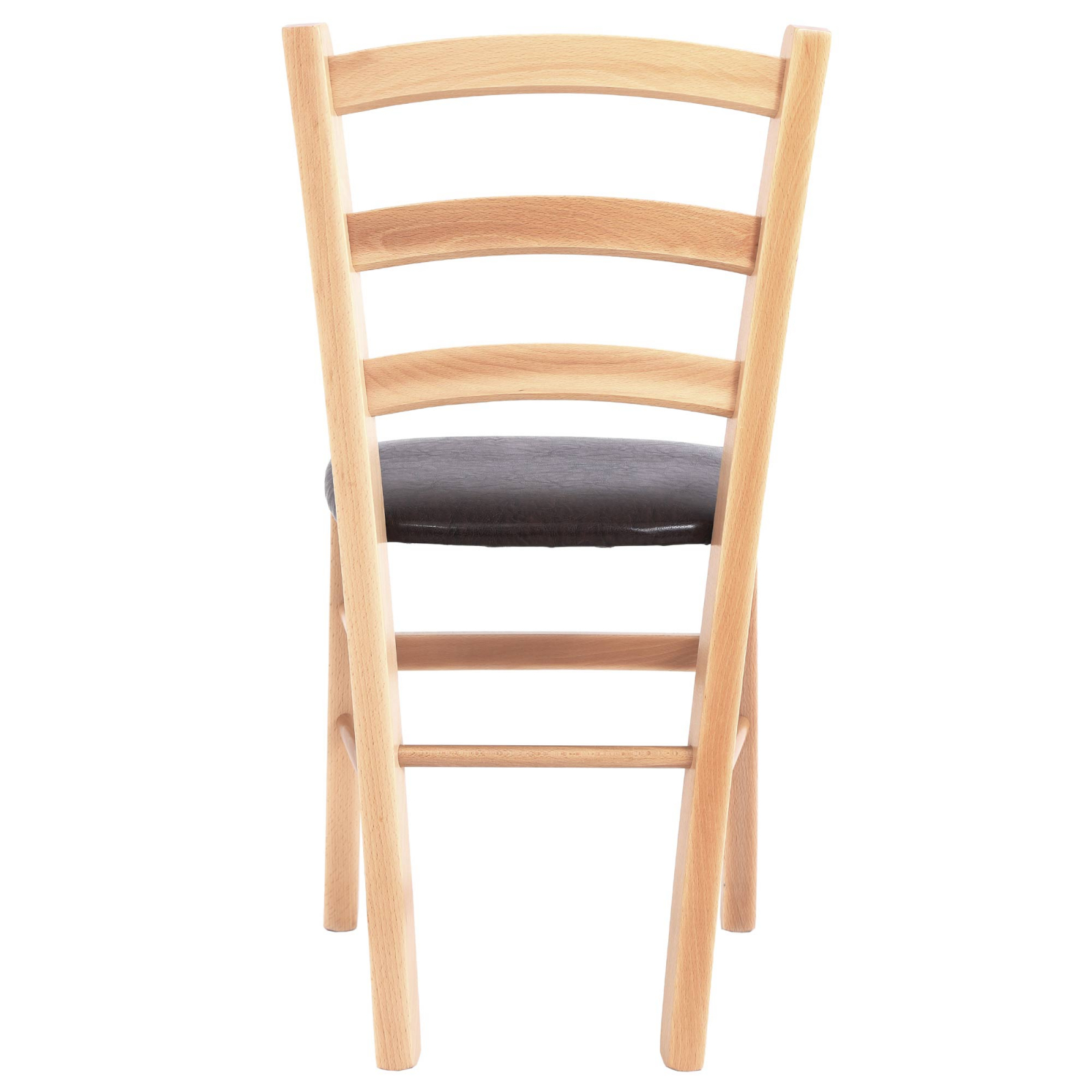 Scaun Paesana, cadru fag, material piele ecologica maro [3]