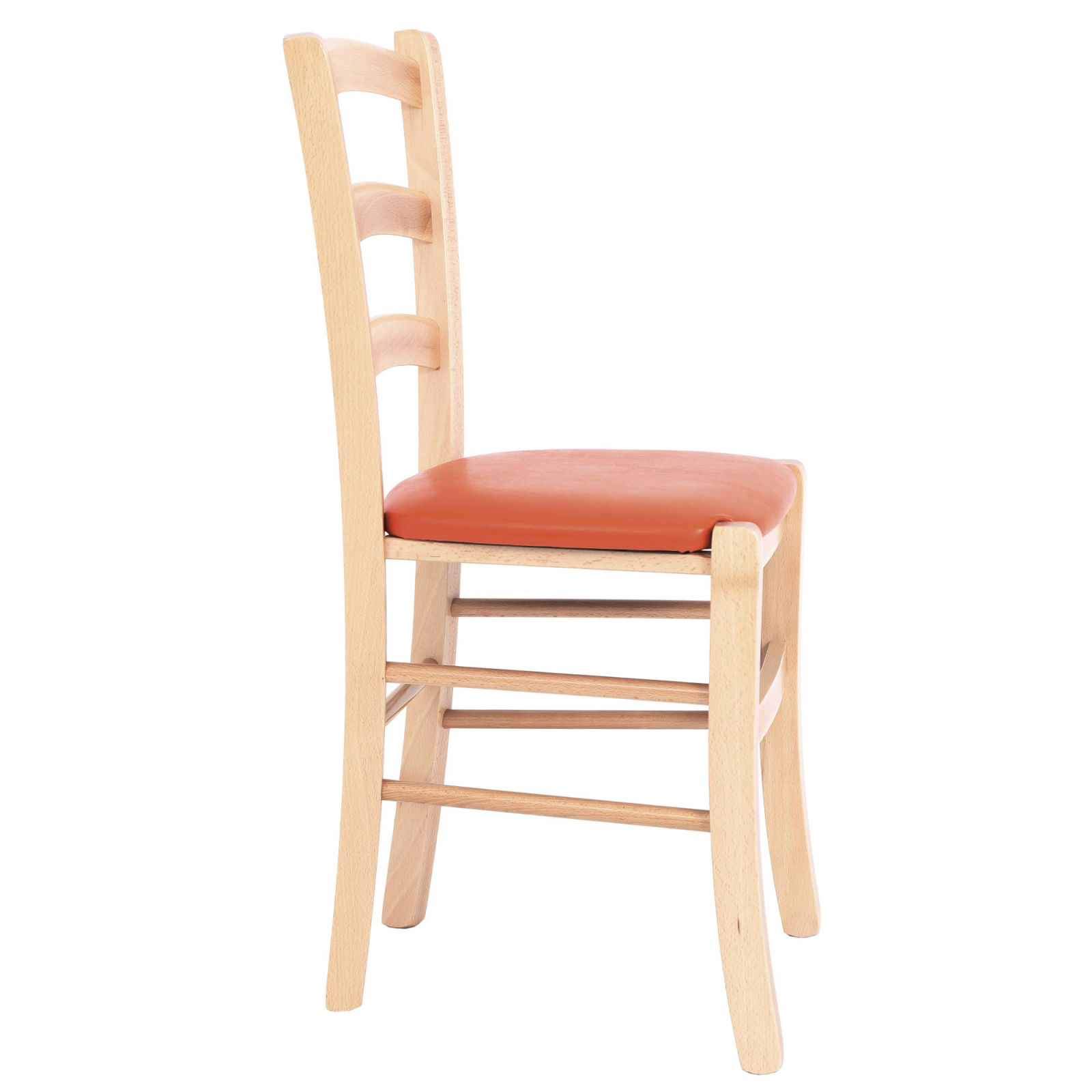 Scaun Paesana, cadru fag, material piele ecologica portocaliu [1]