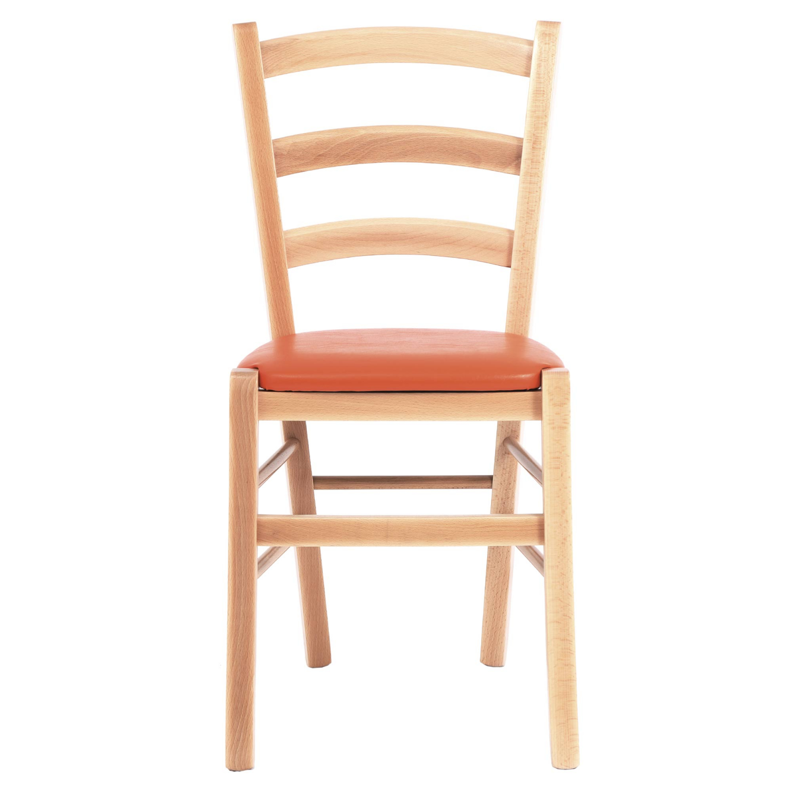 Scaun Paesana, cadru fag, material piele ecologica portocaliu [4]