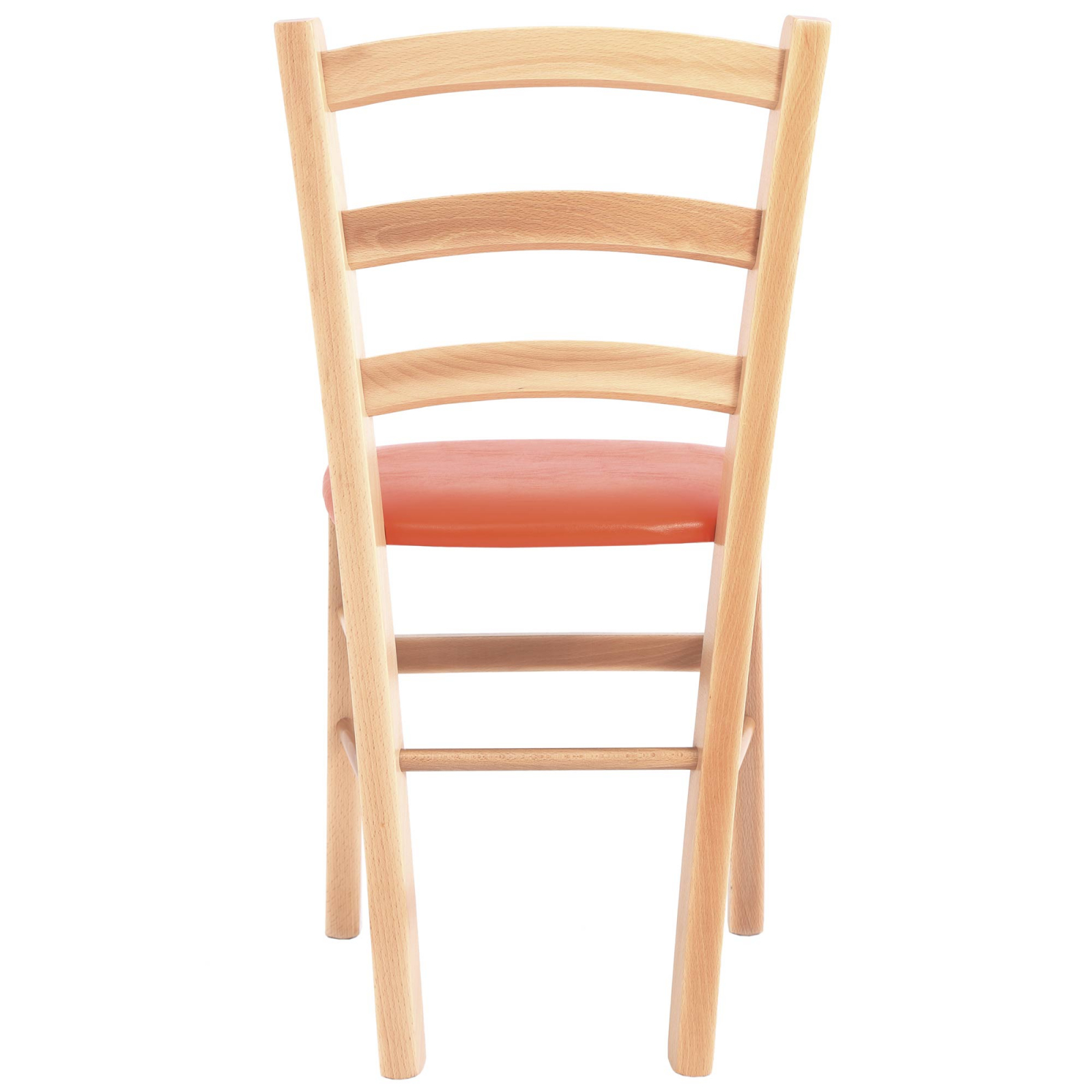 Scaun Paesana, cadru fag, material piele ecologica portocaliu [3]