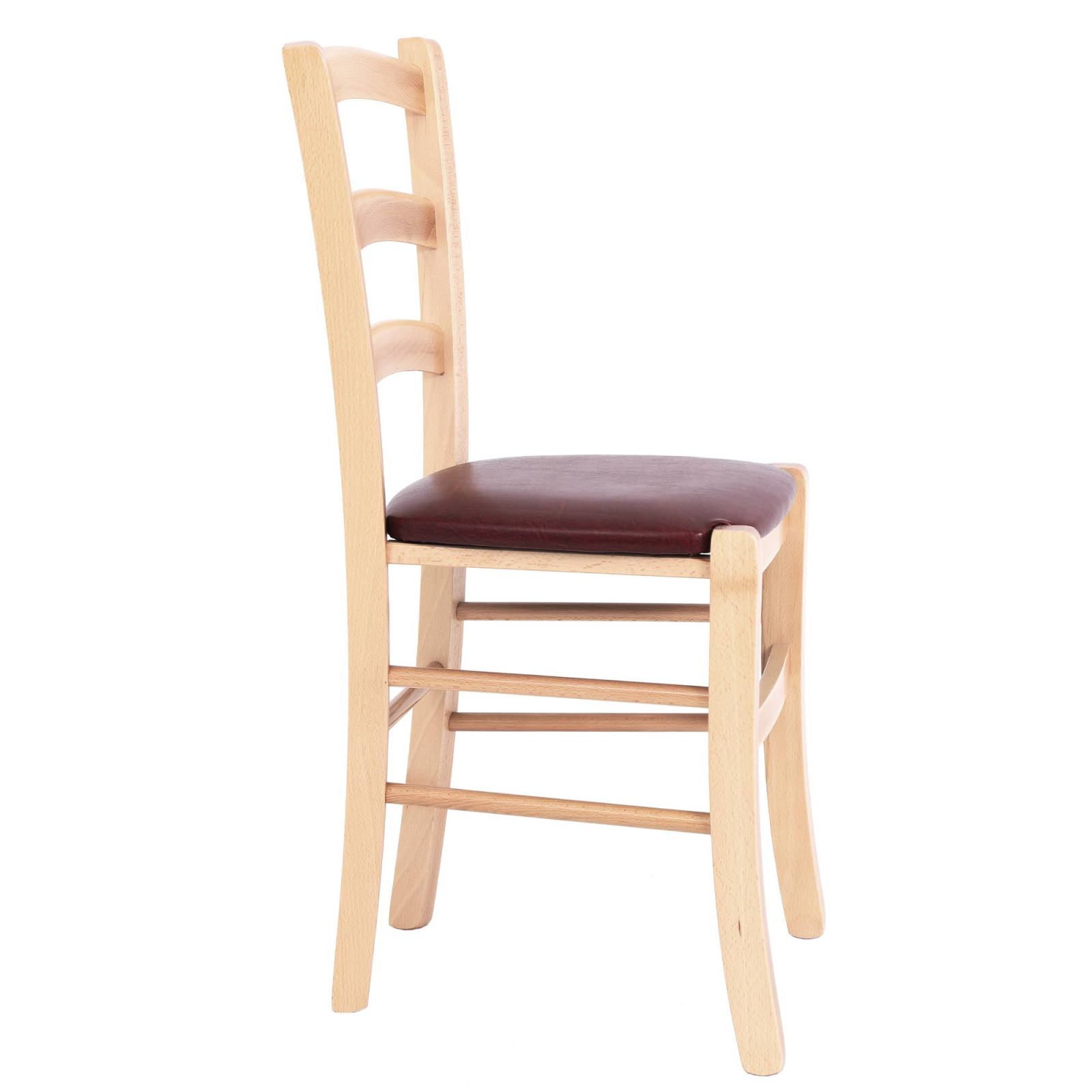 Scaun Paesana, cadru fag, material piele ecologica visiniu [1]