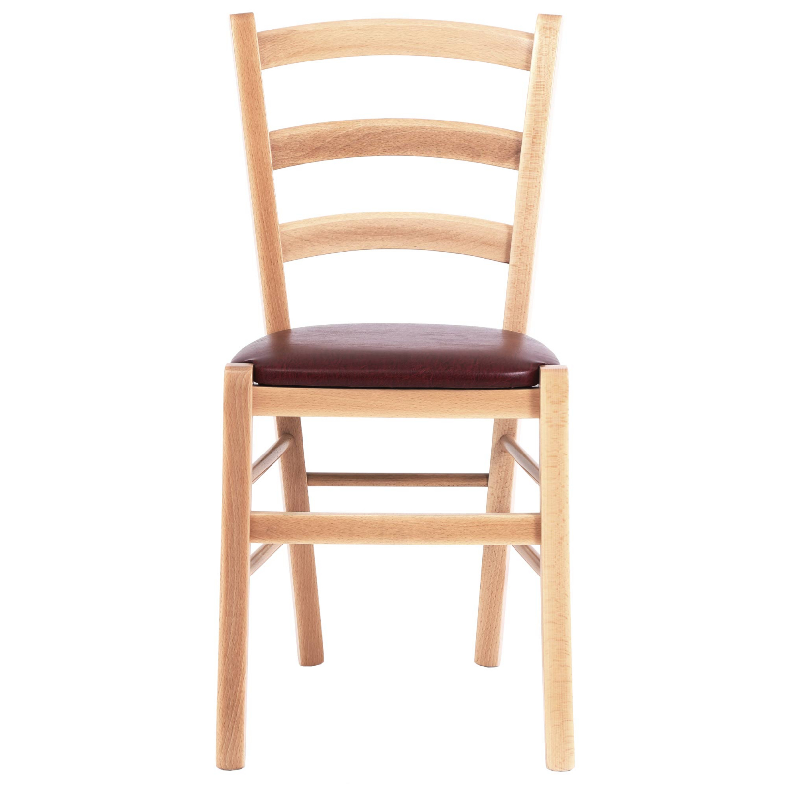 Scaun Paesana, cadru fag, material piele ecologica visiniu [4]