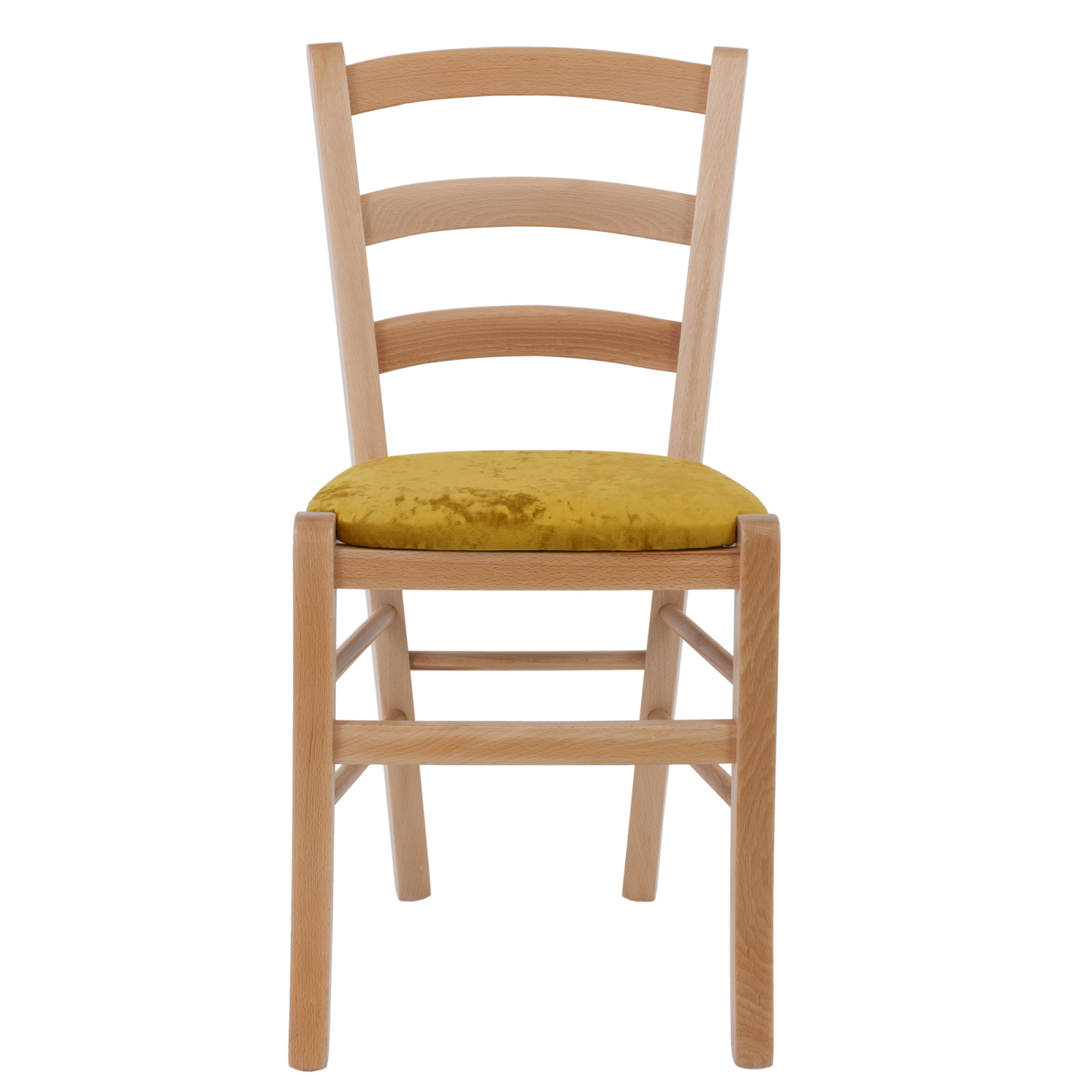 Scaun Paesana, cadru fag, material stofa E51 galben [1]