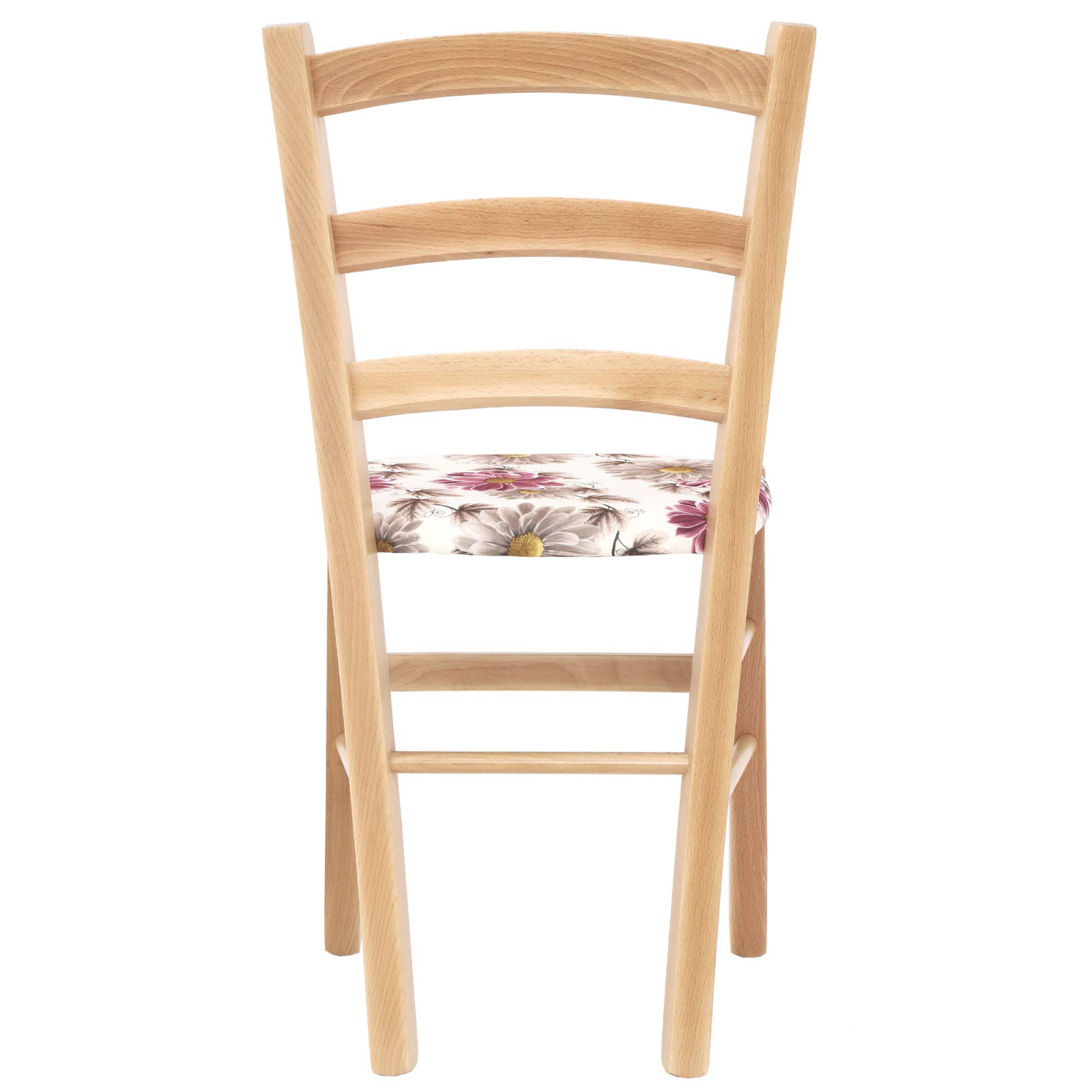 Scaun Paesana, cadru fag, material stofa print floral mov [4]