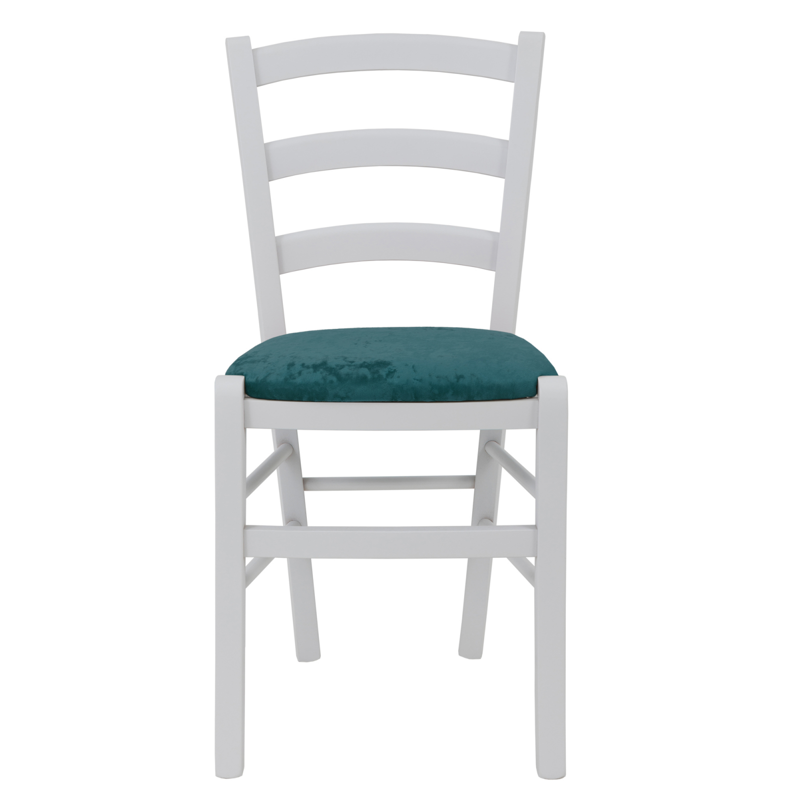 Scaun Paesana, cadru fag, culoare alb, material stofa E22 turcoaz [1]