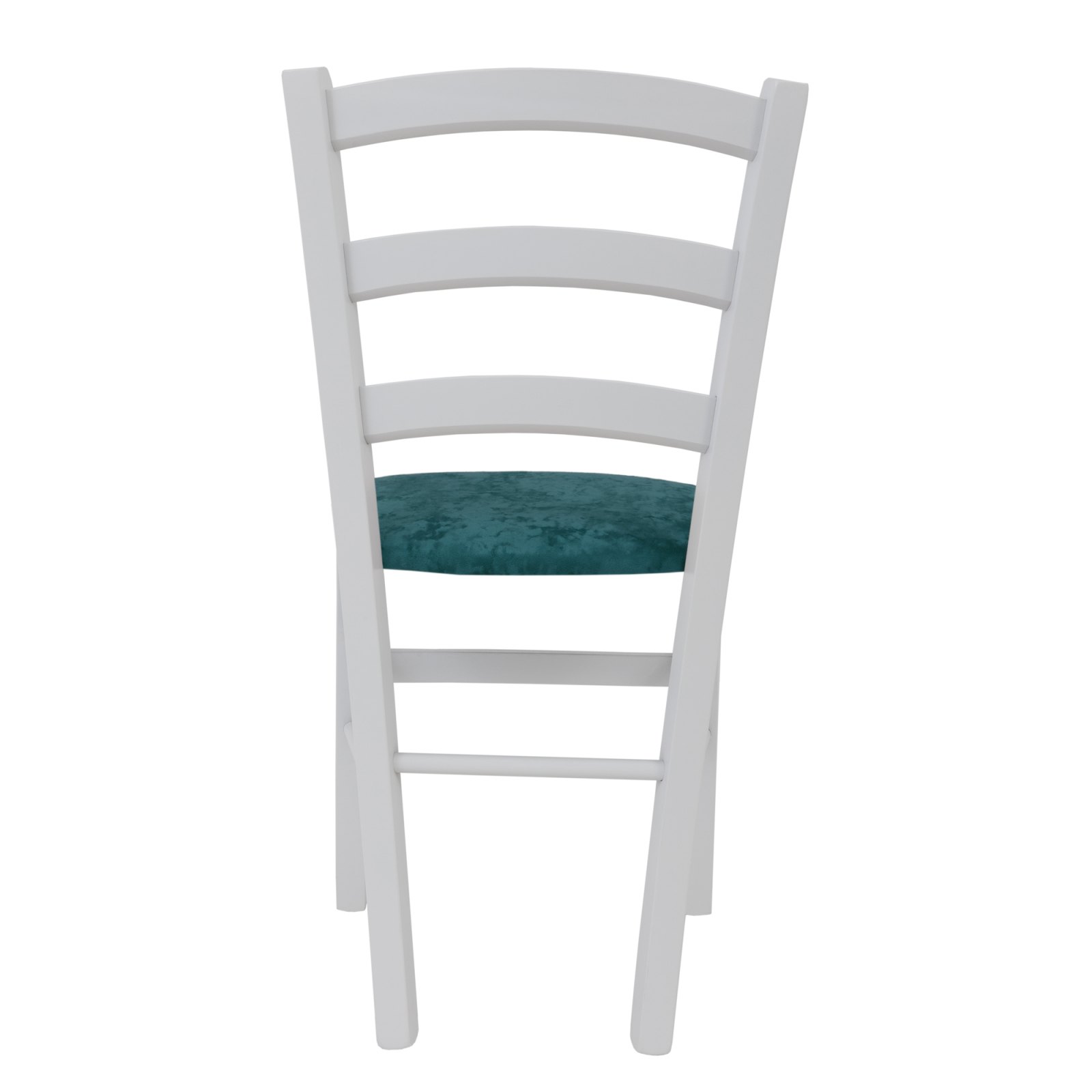 Scaun Paesana, cadru fag, culoare alb, material stofa E22 turcoaz [3]