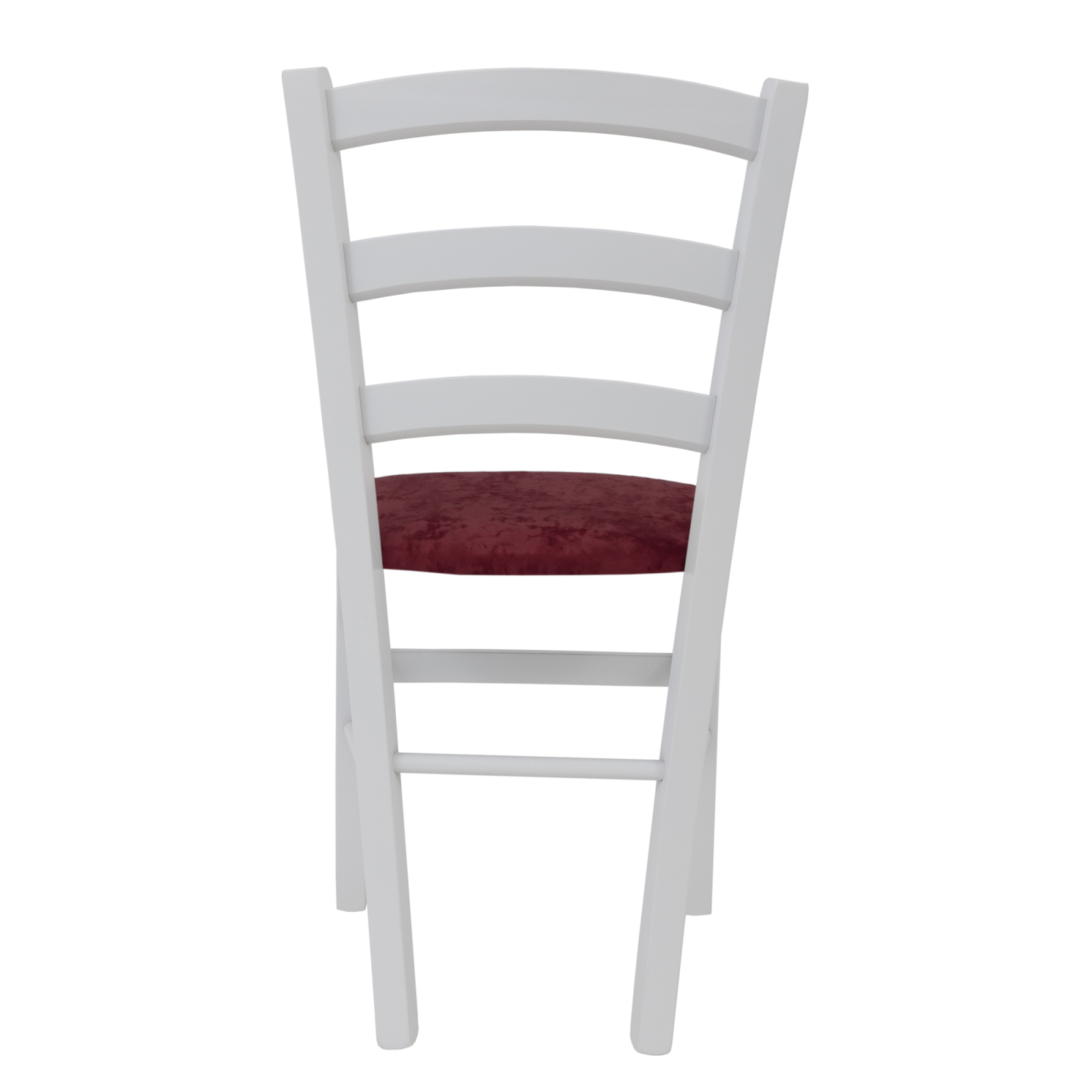 Scaun Paesana, cadru fag, culoare alb, material stofa E42 visiniu [3]