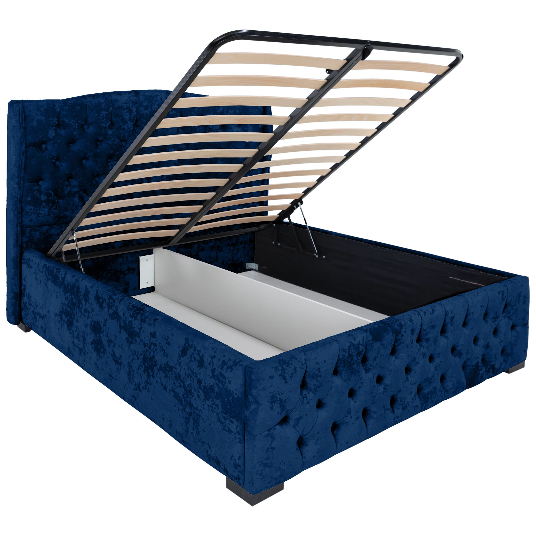 Pat Korso cu saltea - Albastru - 140 x 200 [7]