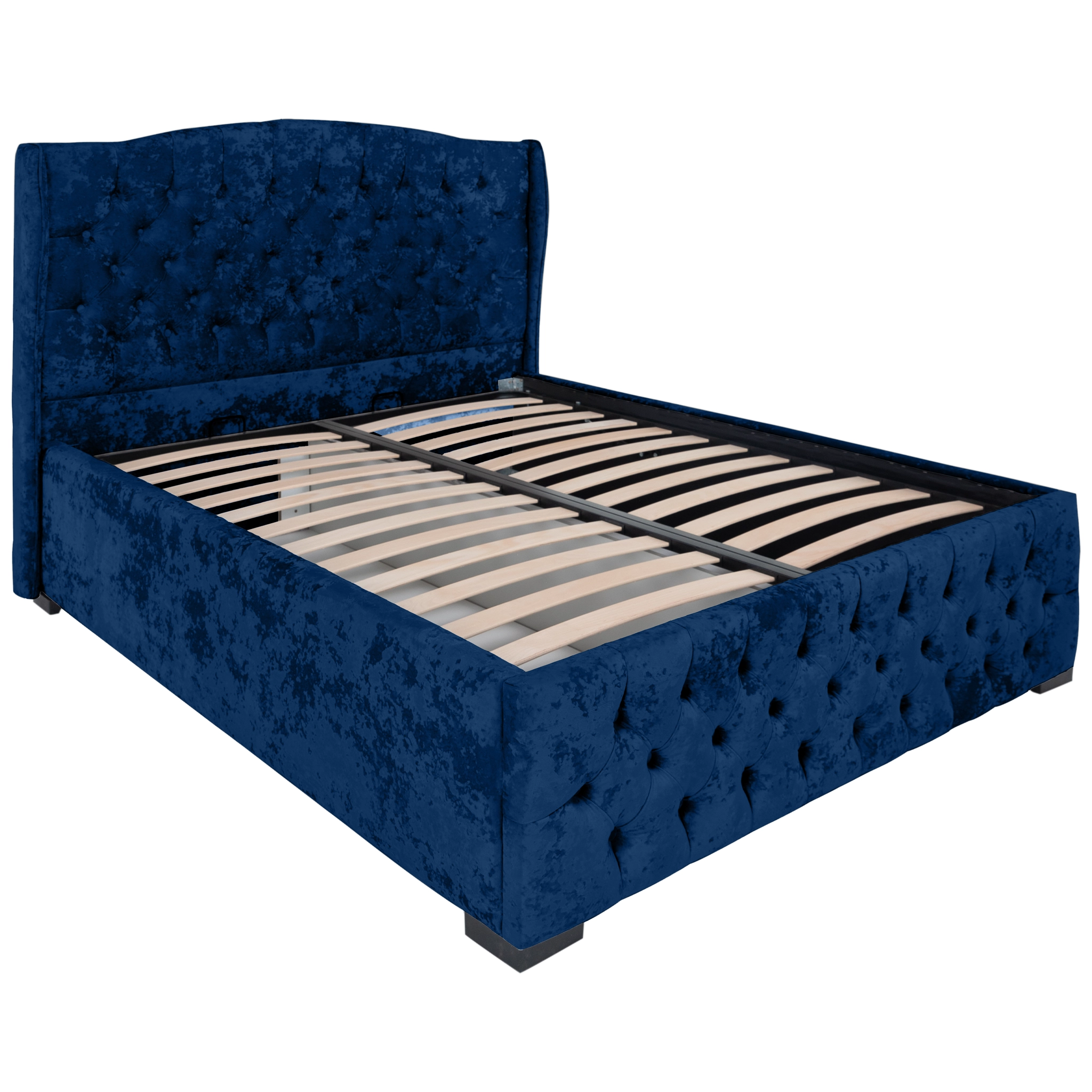 Pat Korso cu saltea - Albastru - 160 x 200 [6]