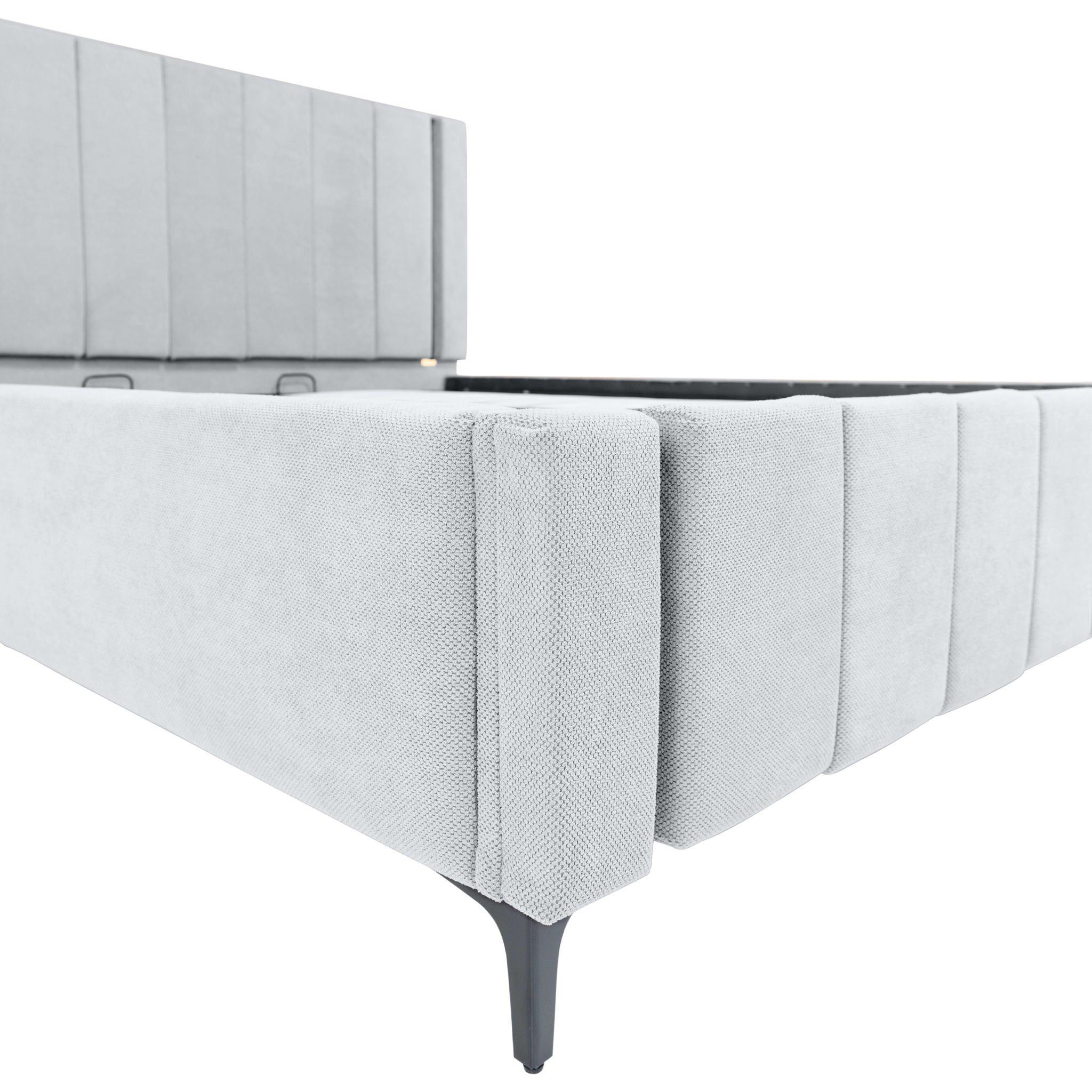 Pachet pat leon gri 30 cu saltea inclusa Melissa 140x200 cm [8]