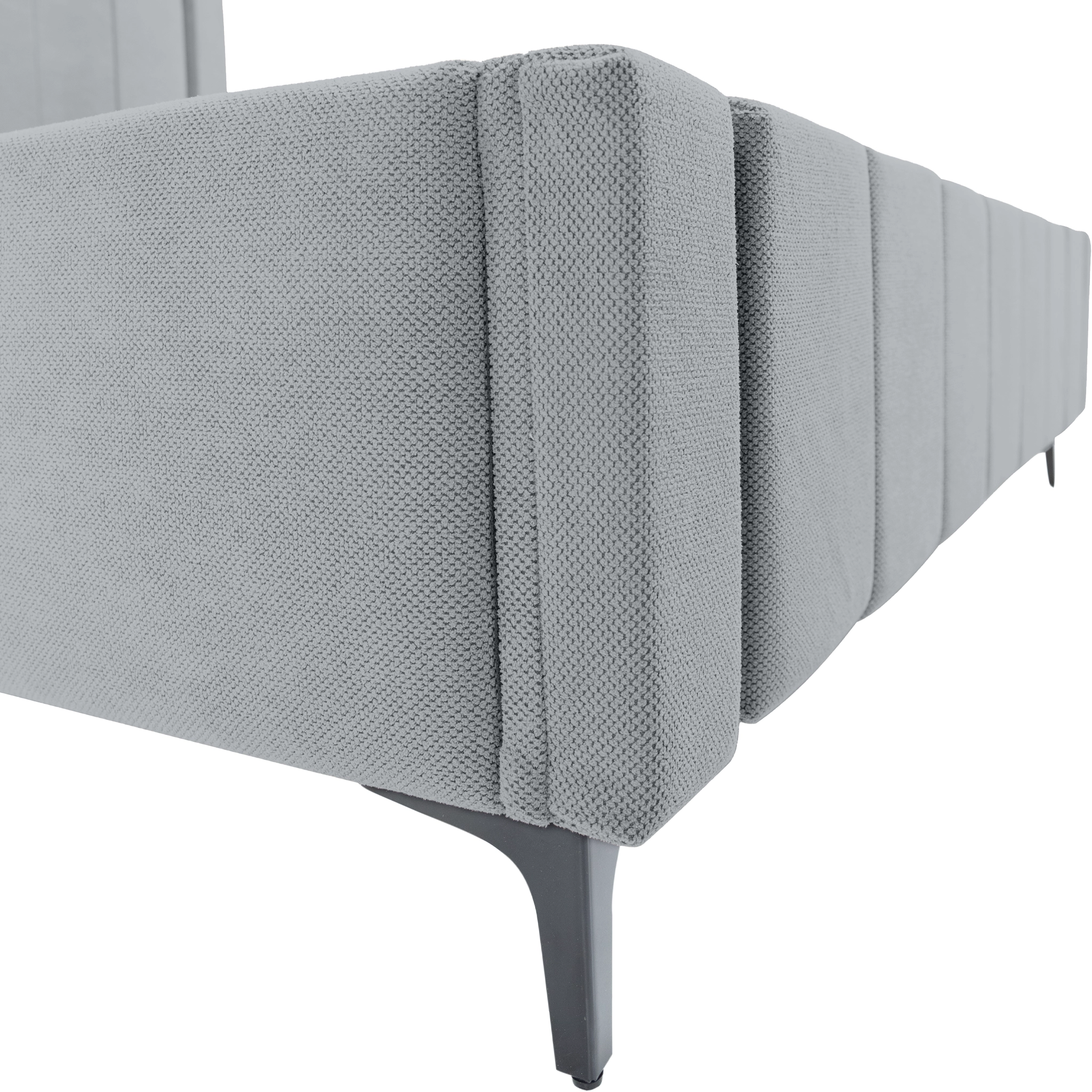 Pachet pat leon gri 70 cu saltea inclusa Melissa 180x200 cm [18]