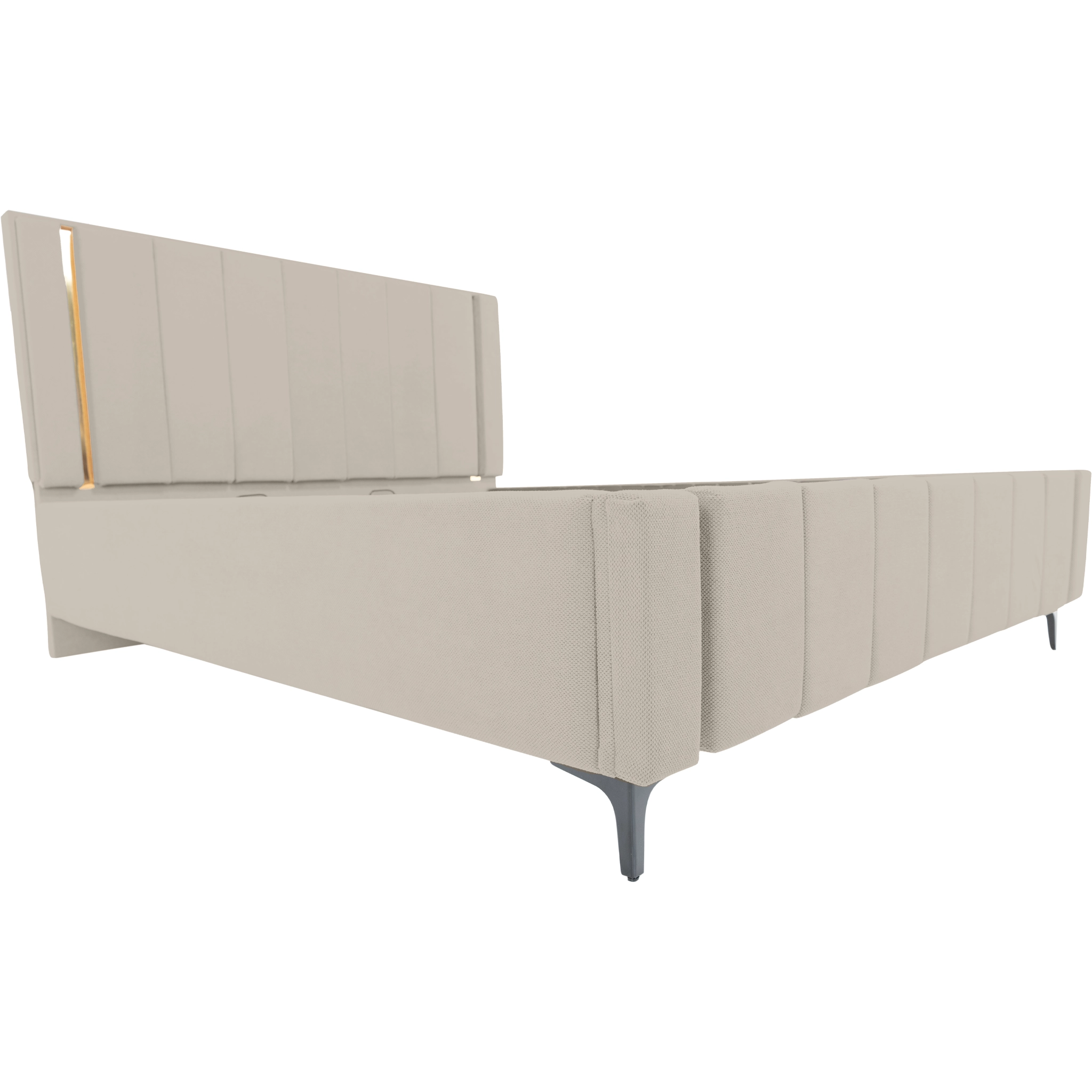 Pachet pat leon ivoire cu saltea inclusa Melissa 140x200 cm [16]