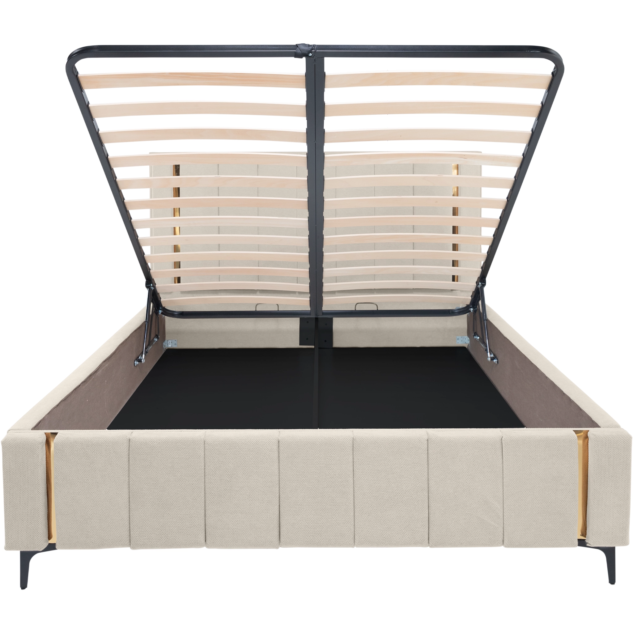 Pachet pat leon ivoire cu saltea inclusa Melissa 140x200 cm [3]