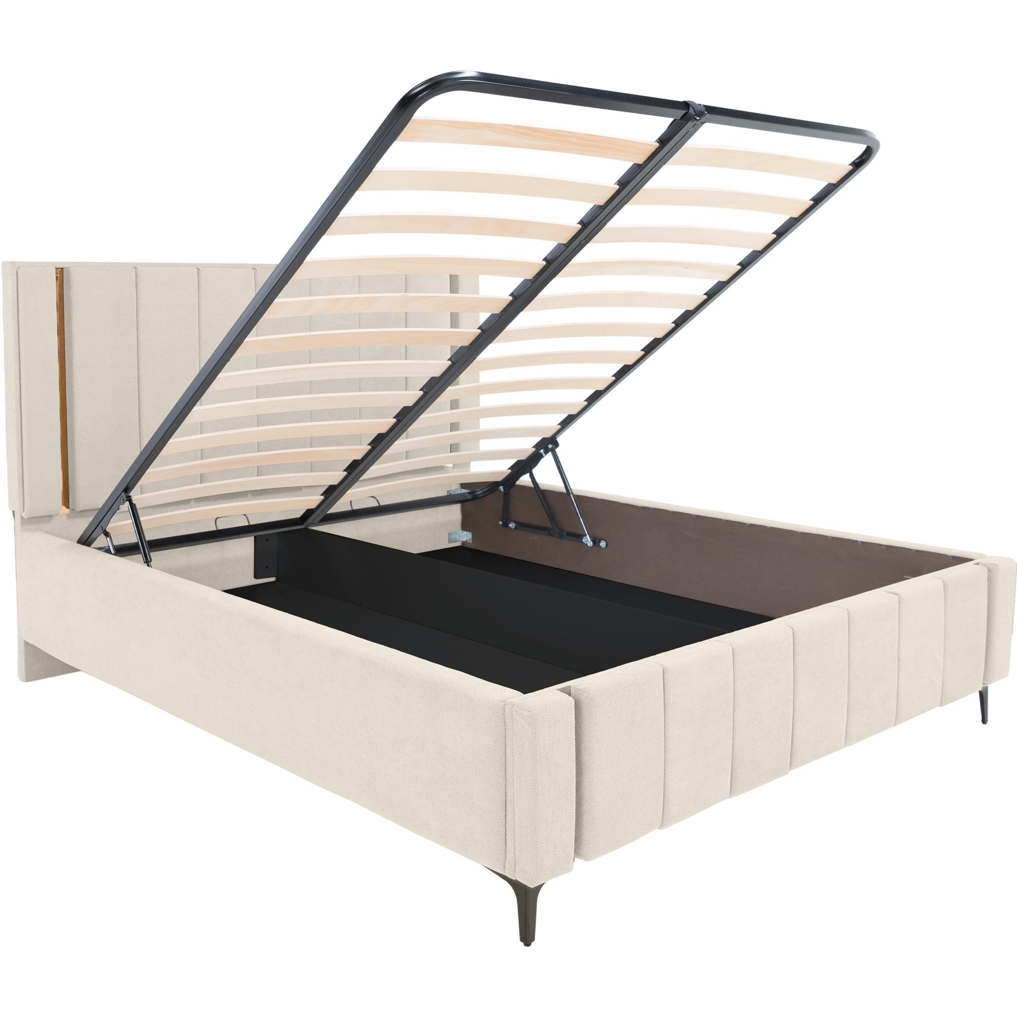 Pachet pat leon ivoire cu saltea inclusa Melissa 140x200 cm [4]