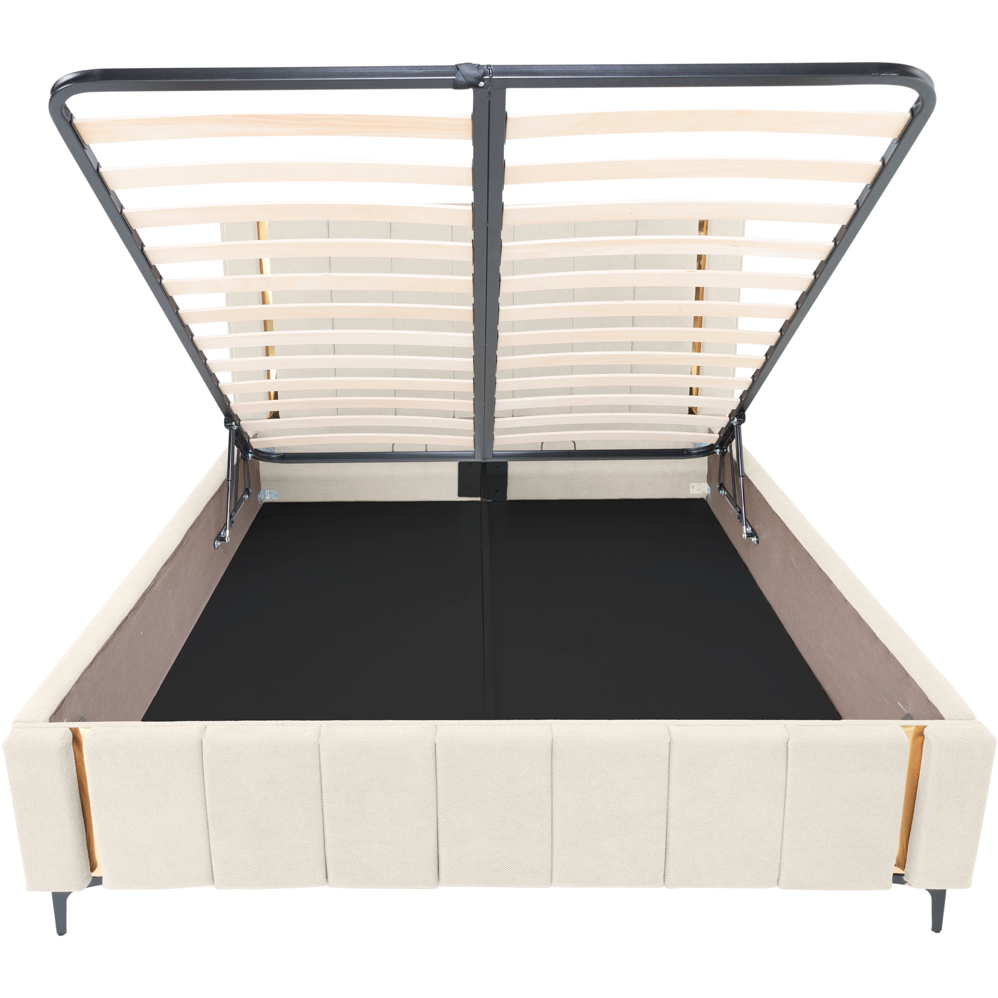 Pachet pat leon ivoire cu saltea inclusa Melissa 160x200 cm [10]