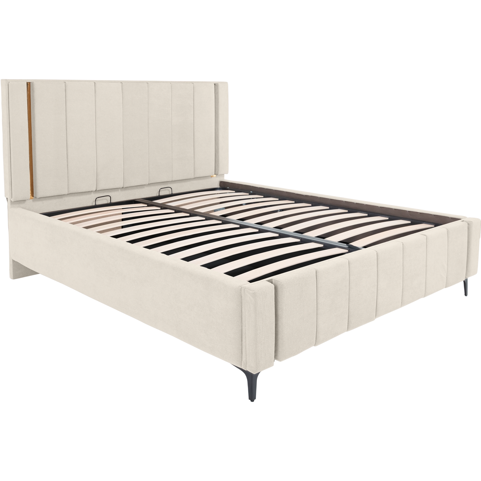 Pachet pat leon ivoire cu saltea inclusa Melissa 180x200 cm [5]