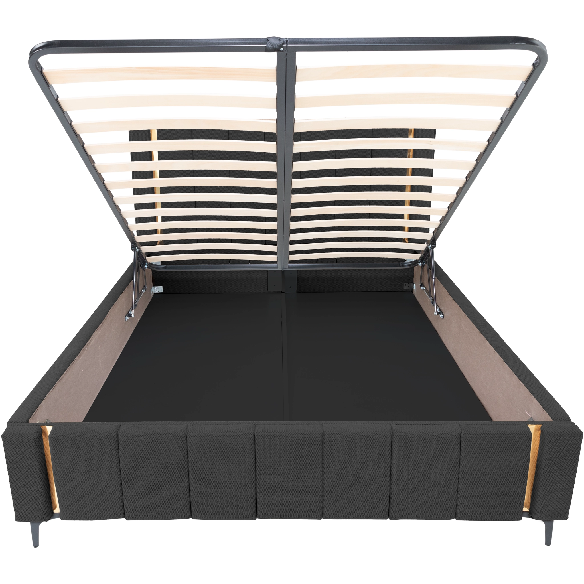 Pachet pat leon negru cu saltea inclusa Melissa 140x200 cm [10]