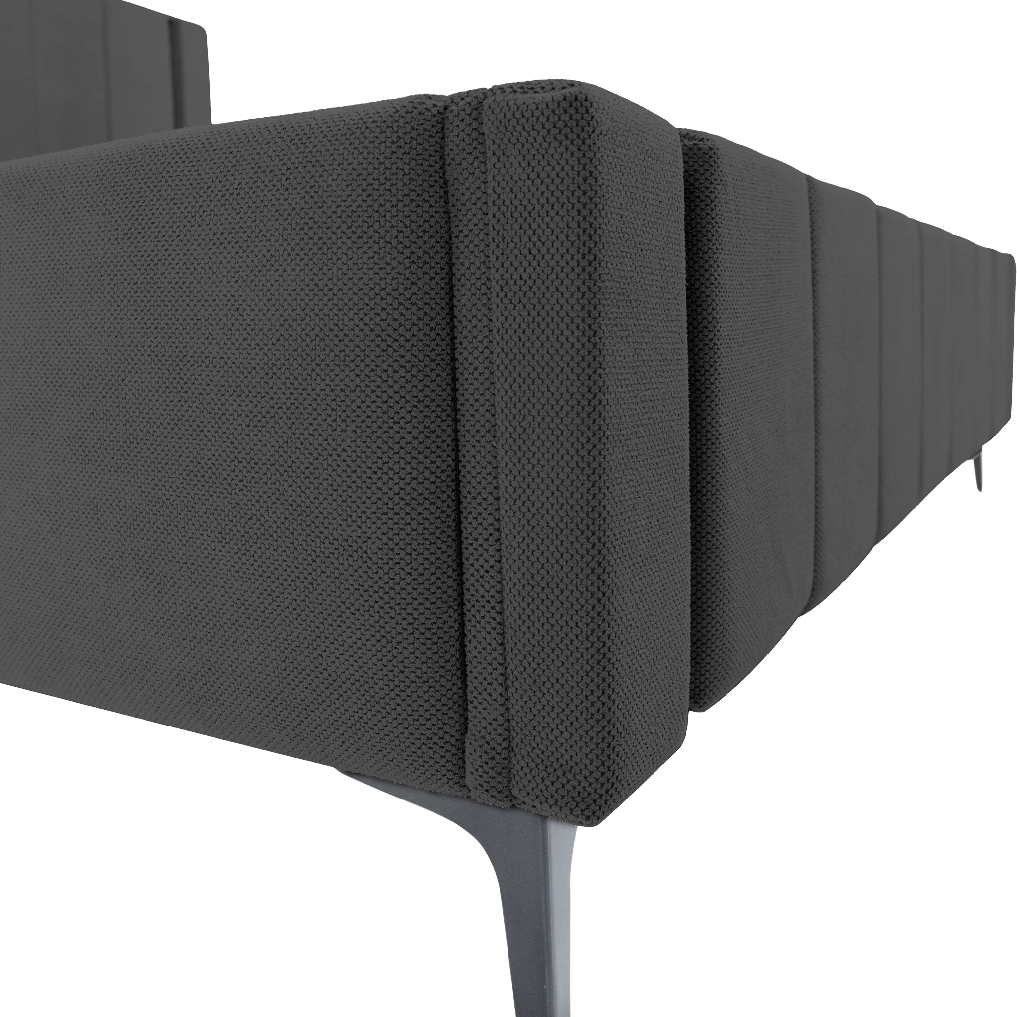 Pachet pat leon negru cu saltea inclusa Melissa 180x200 cm [18]