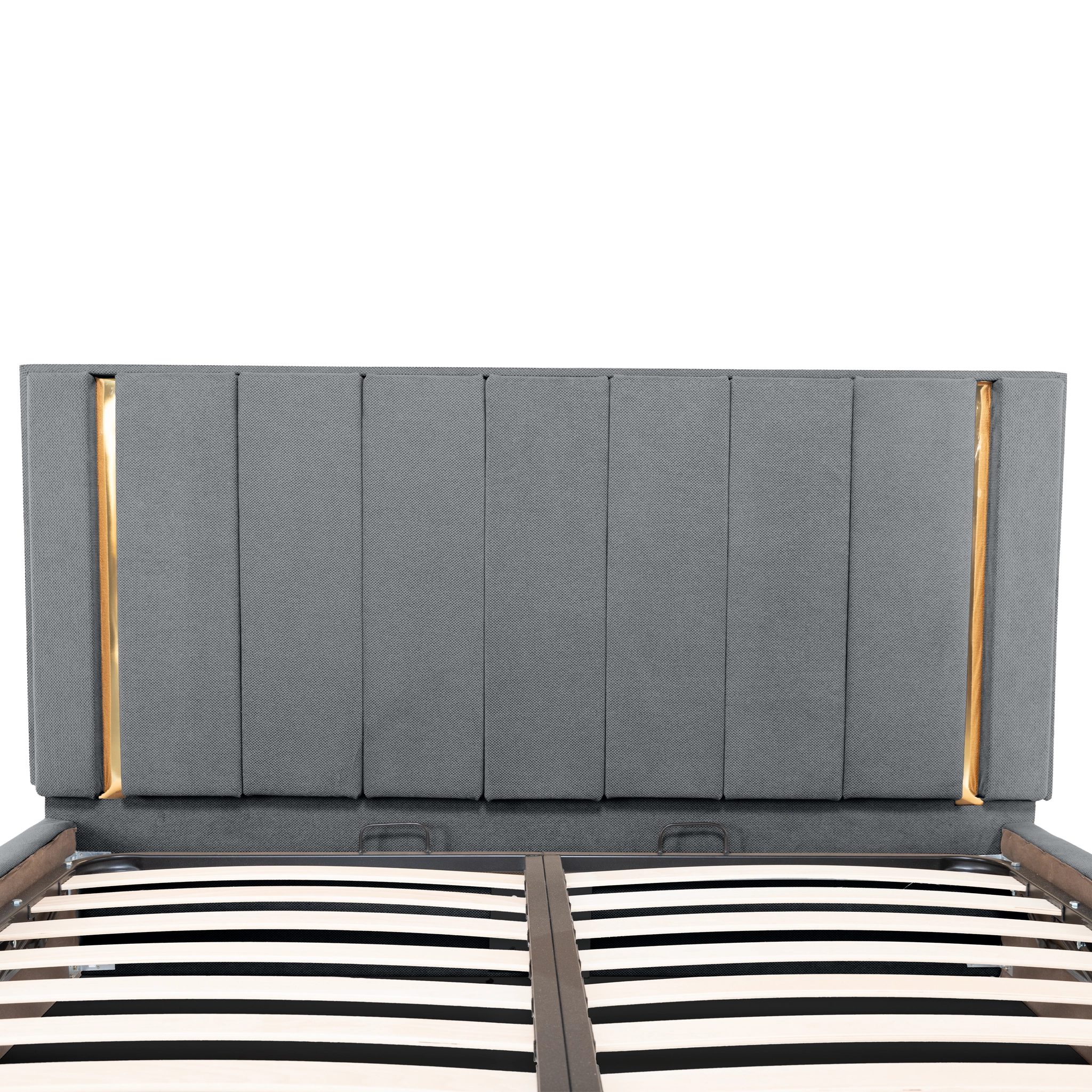 Pat tapitat LEON Gri Inchis 160x200 cm Melissa [17]