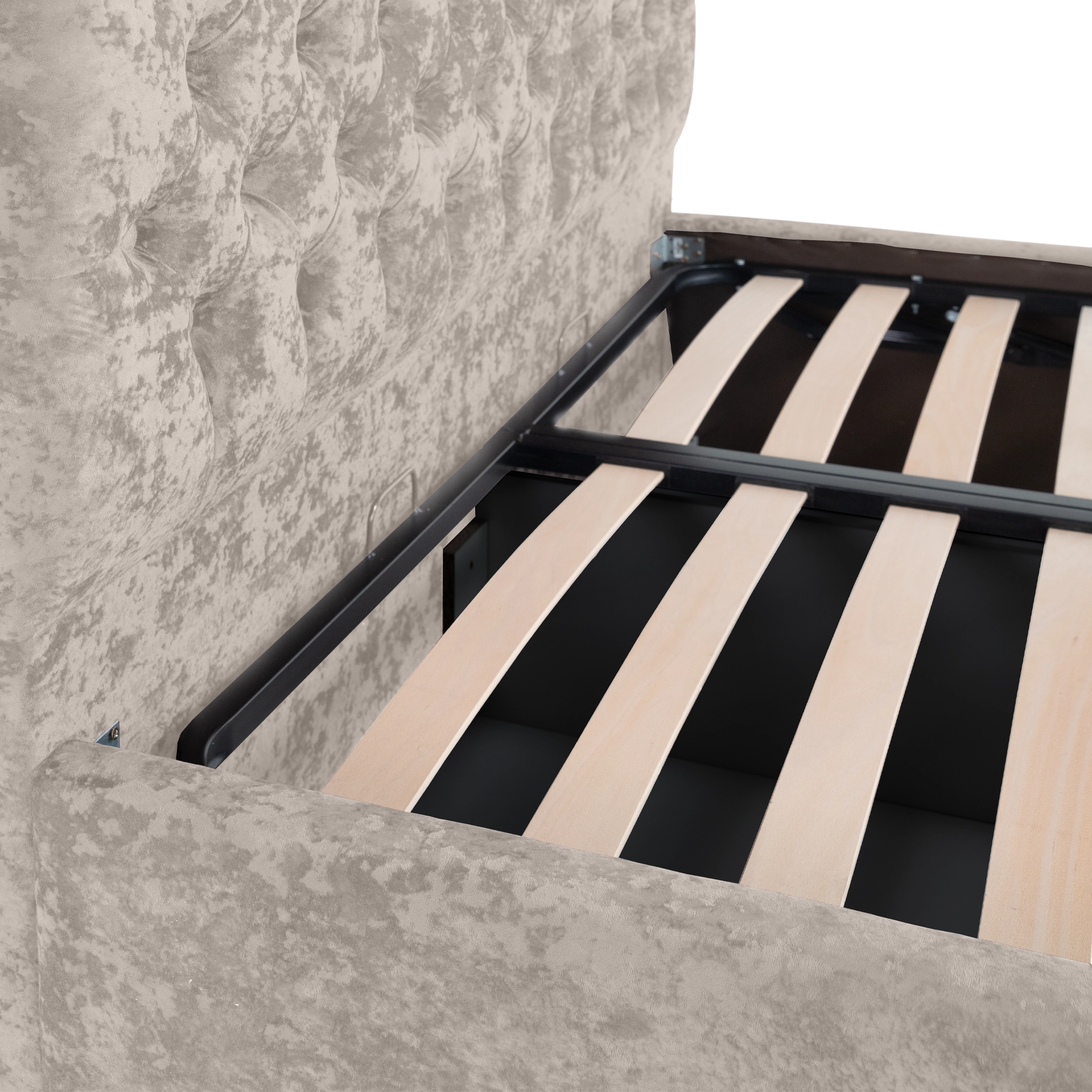 Pat Mega cu saltea - Grej - 140 x 200 [8]