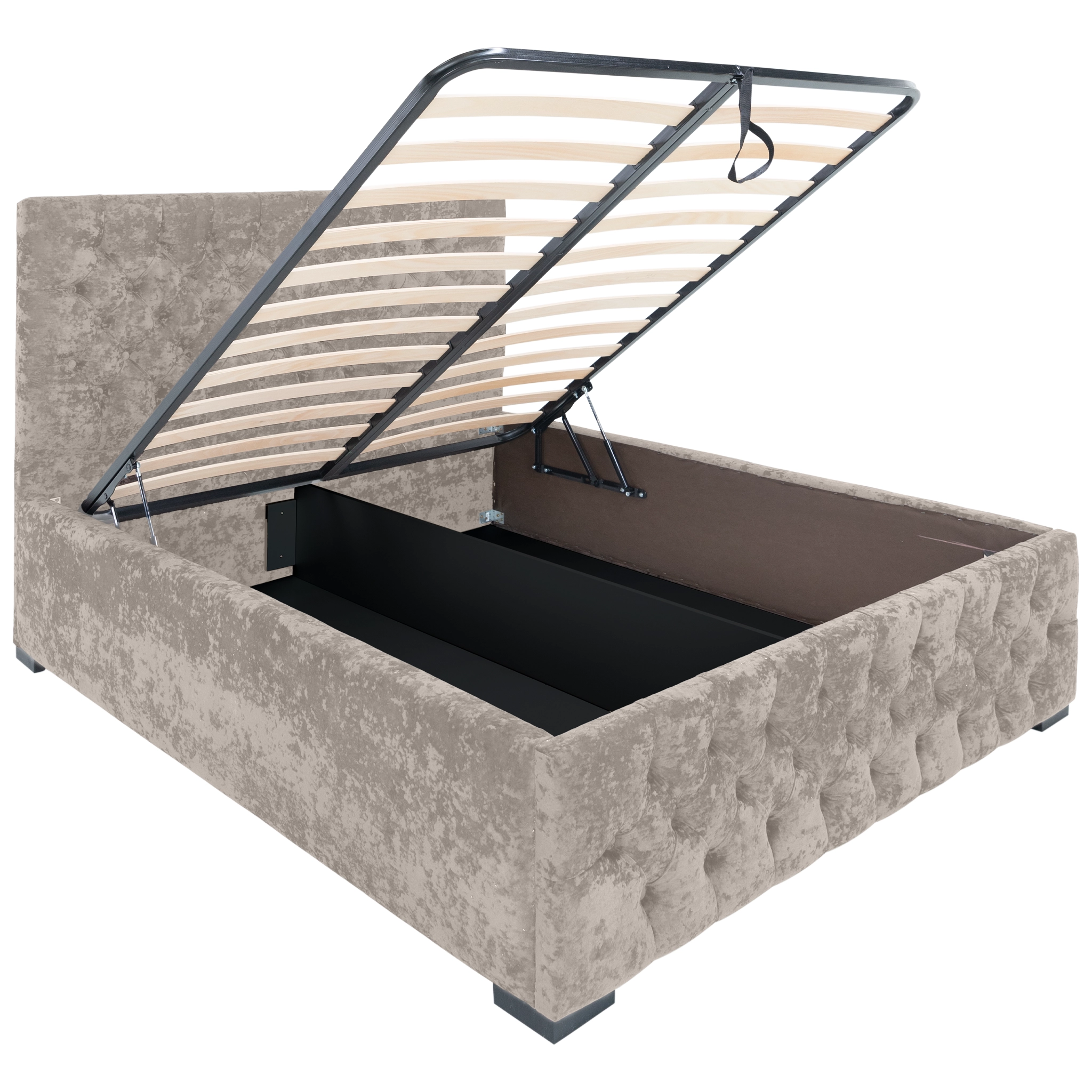 Pat Mega cu saltea - Grej - 160 x 200 [3]