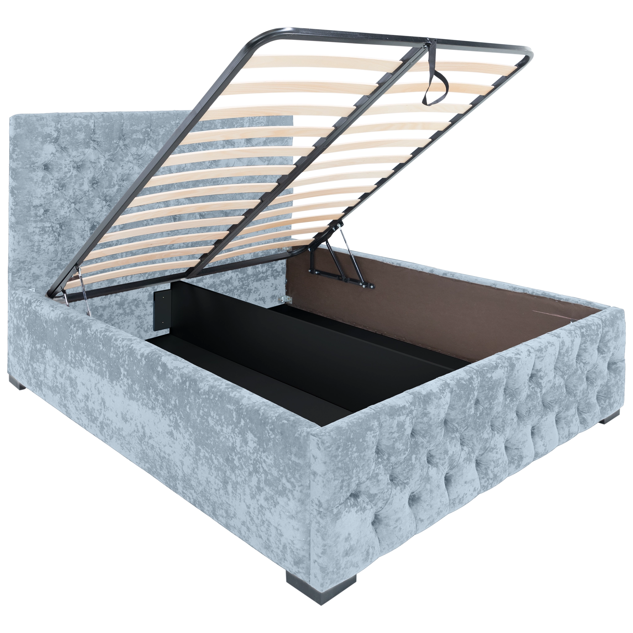 Pat Mega cu saltea - Gri Albastrui - 160 x 200 [3]