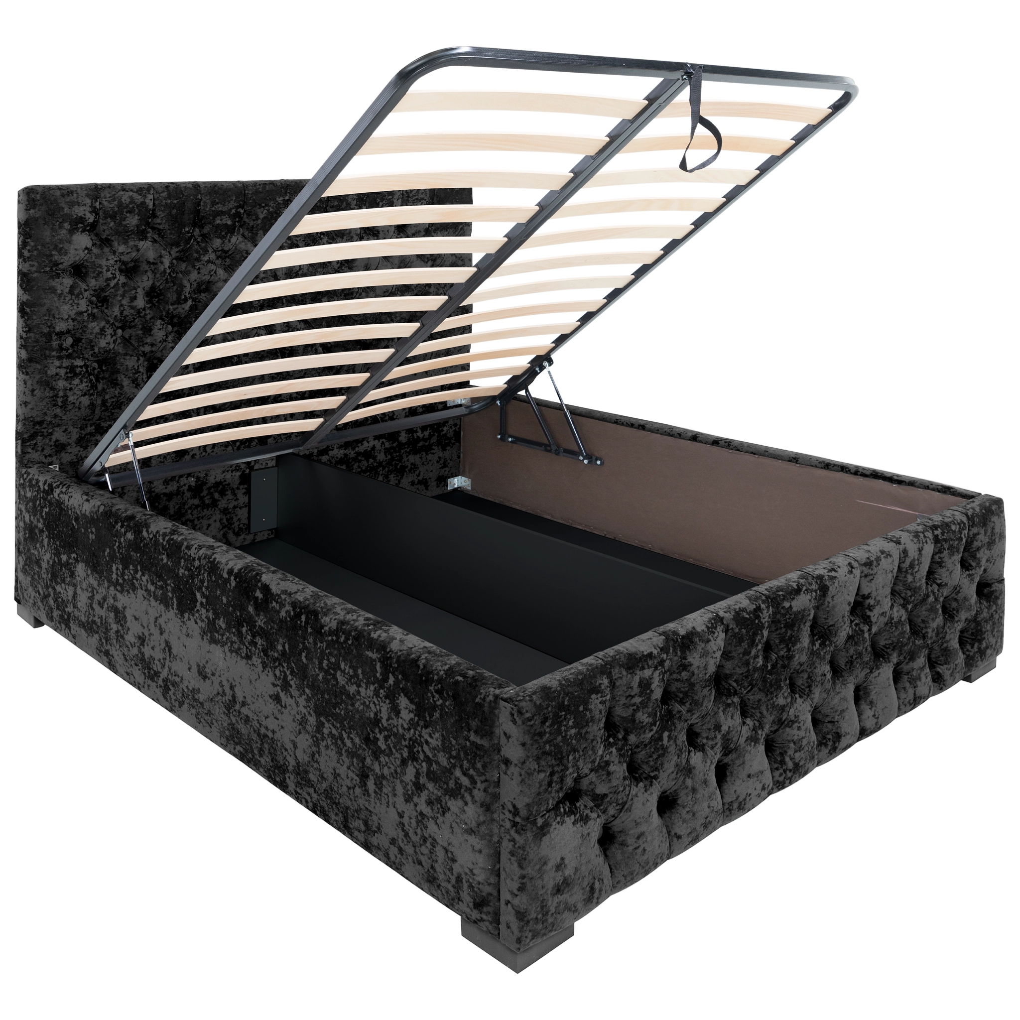 Pat Mega cu saltea - Negru - 160 x 200 [3]