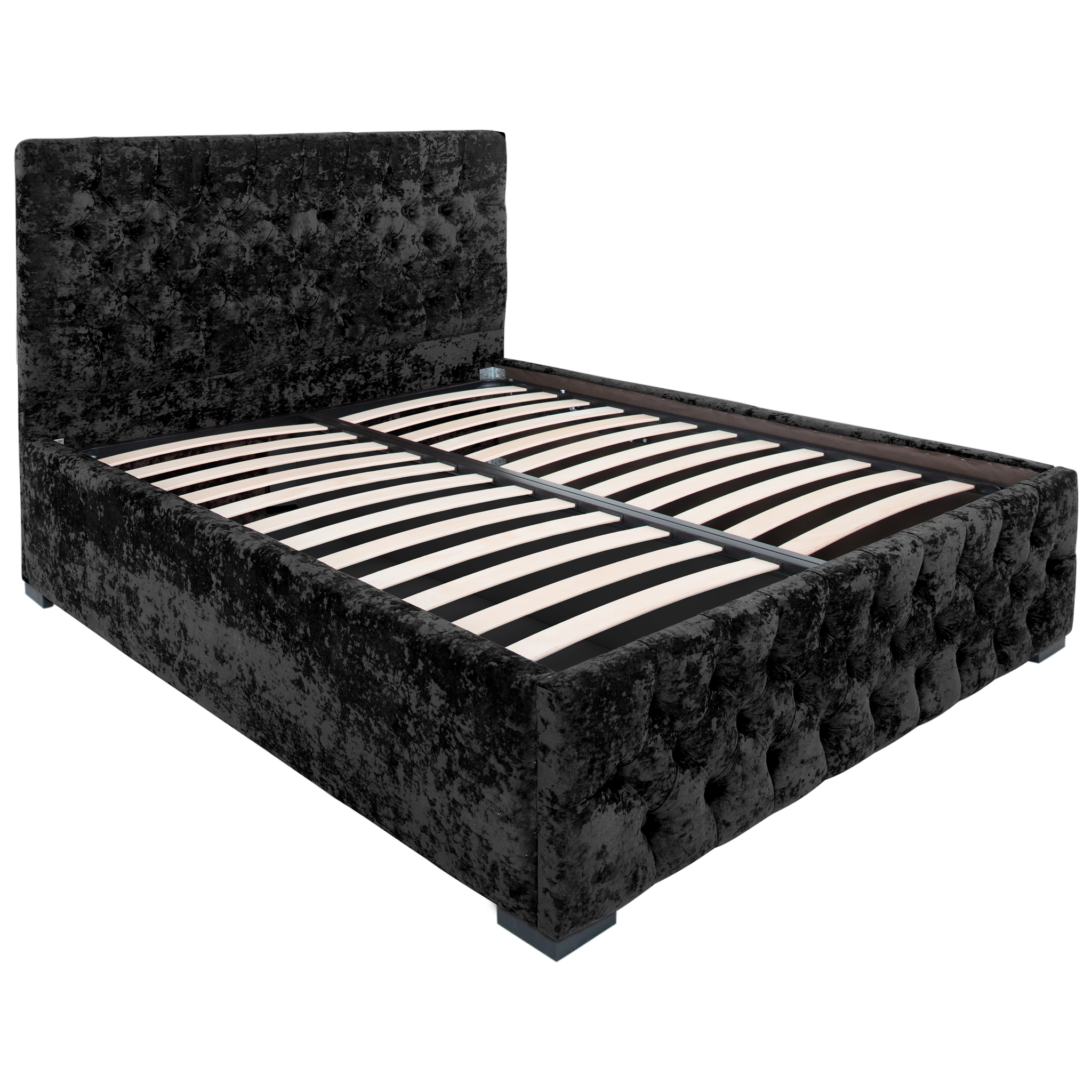 Pat Mega cu saltea - Negru - 180 x 200 [2]