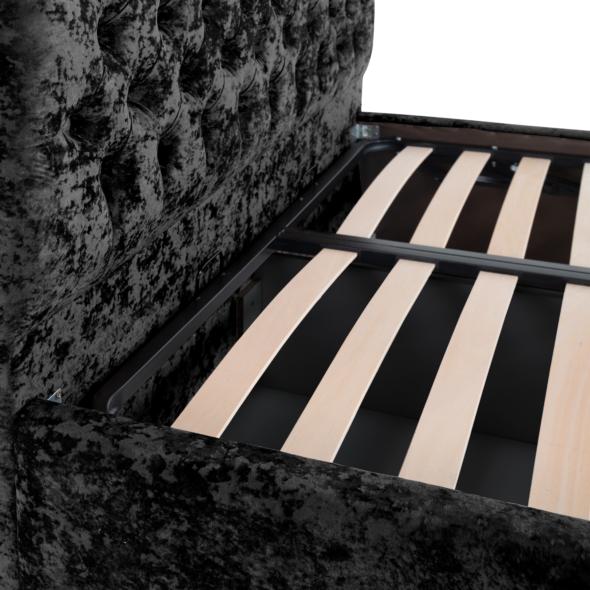 Pat Mega cu saltea - Negru - 180 x 200 [8]