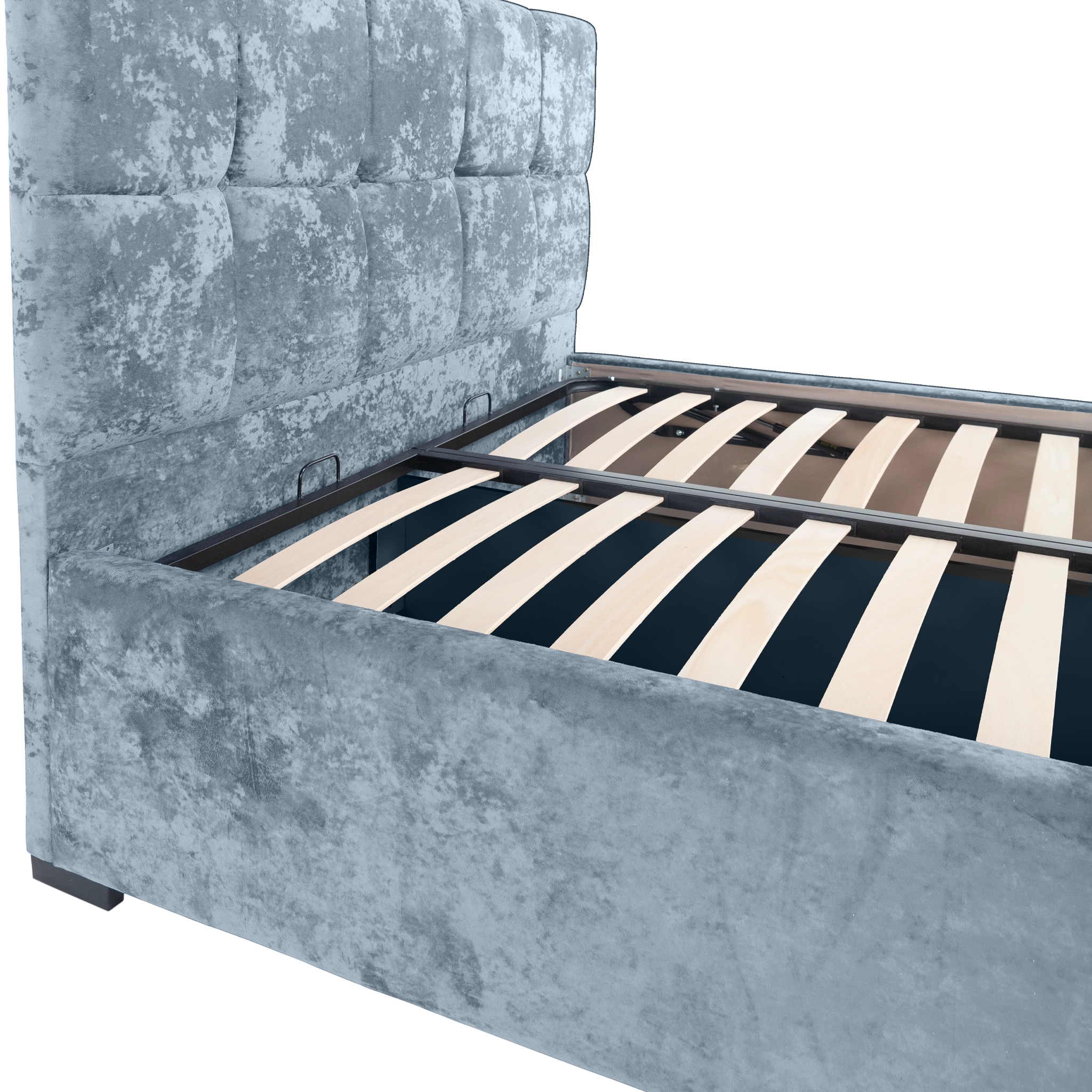 Pat Nora cu saltea - Gri Albastrui - 160 x 200 [16]