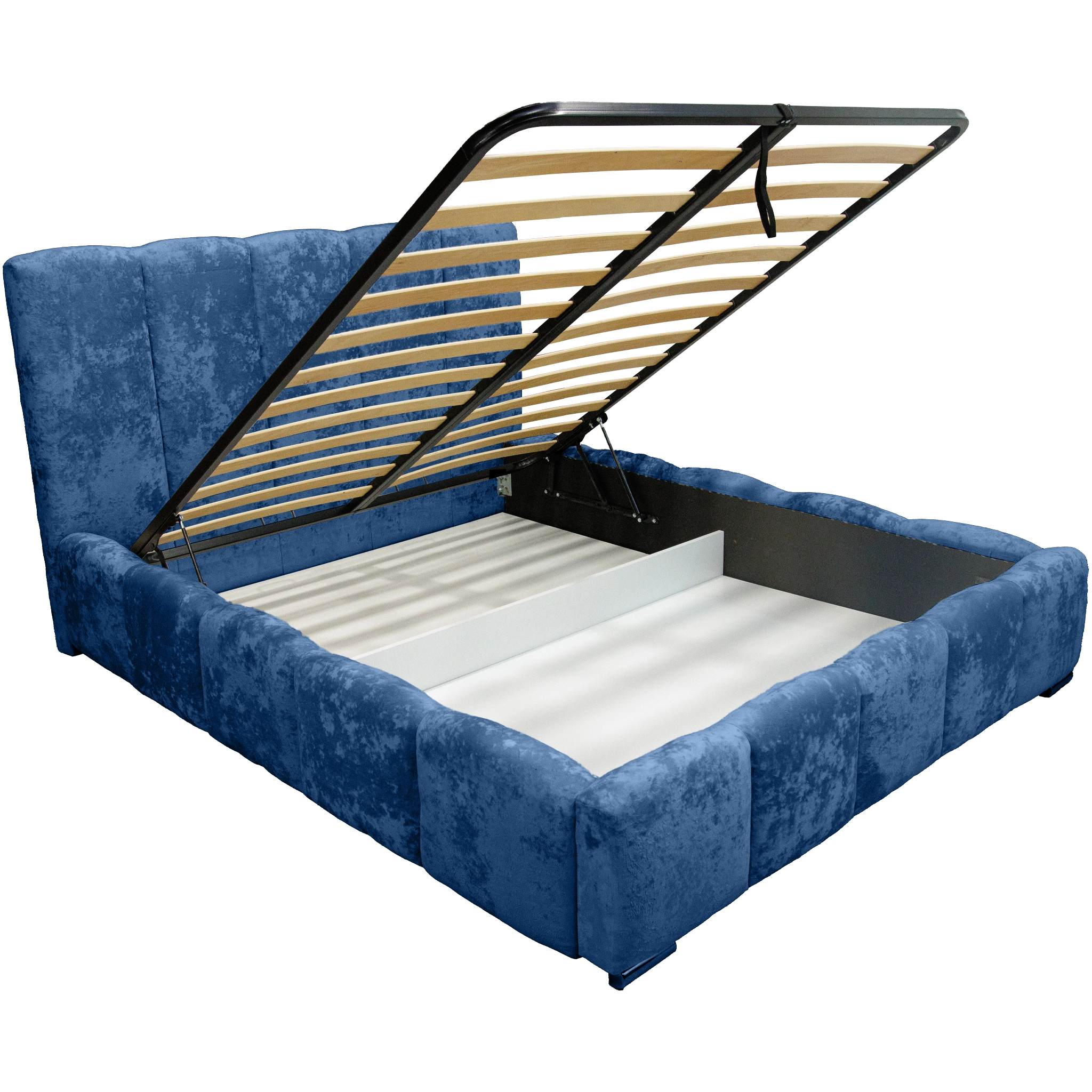 Pat Riviera cu saltea - Albastru - 180 x 200 [8]