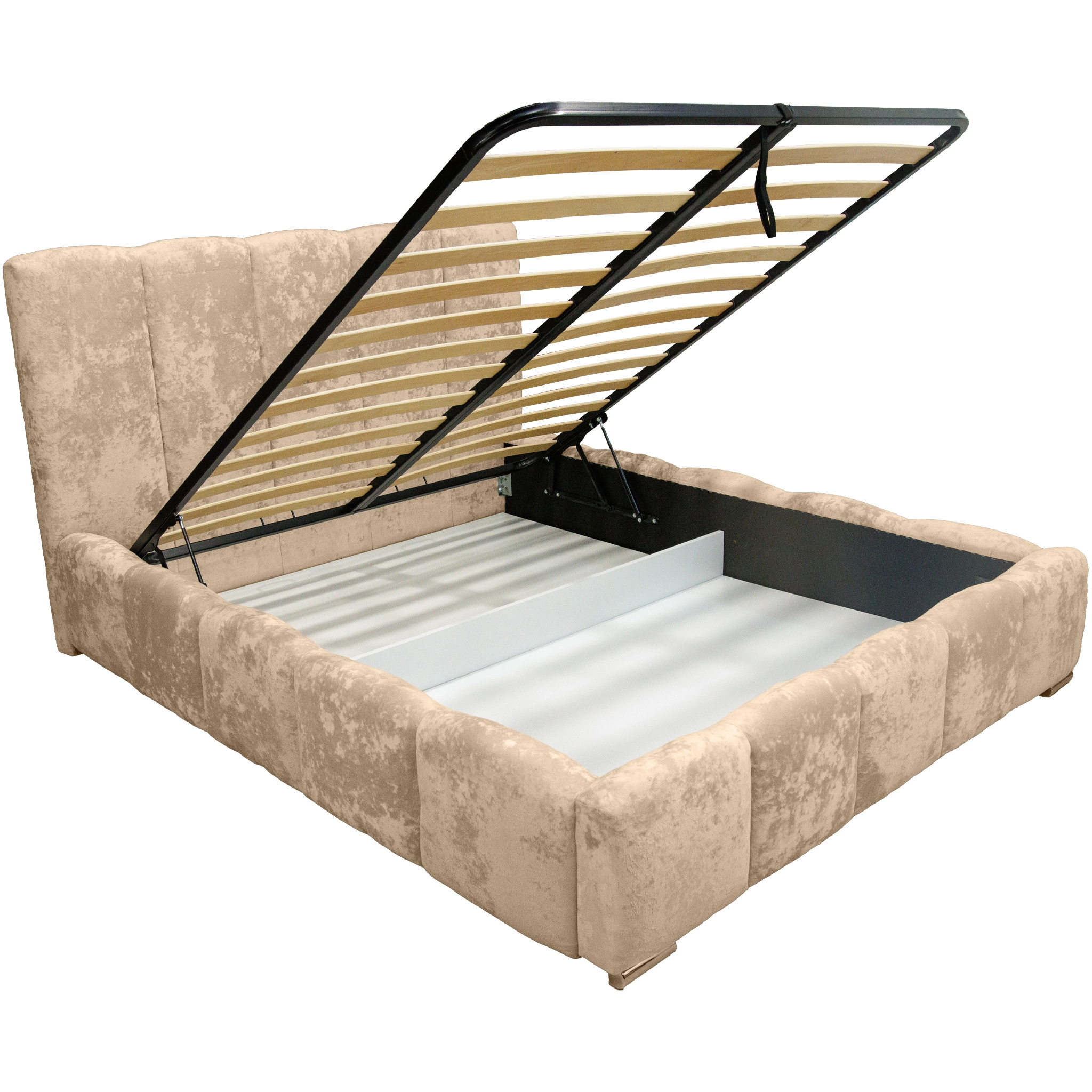 Pat Riviera cu saltea - Crem - 140 x 200 [8]