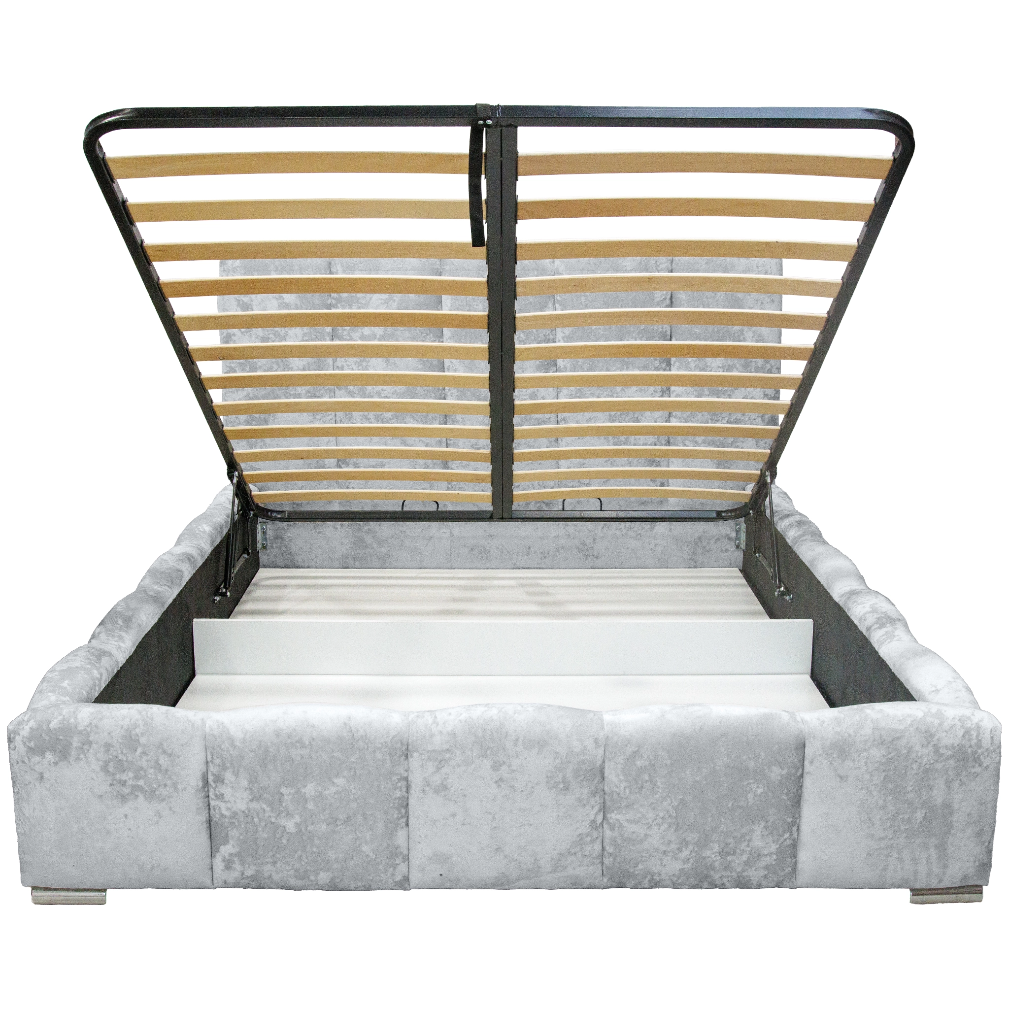 Pat Riviera cu saltea - Gri 30 - 140 x 200 [3]