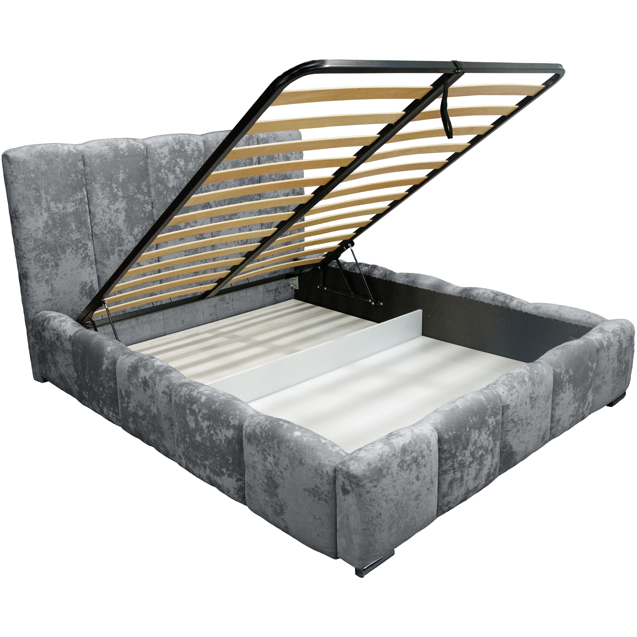 Pat Riviera cu saltea - Gri 70 - 180 x 200 [8]