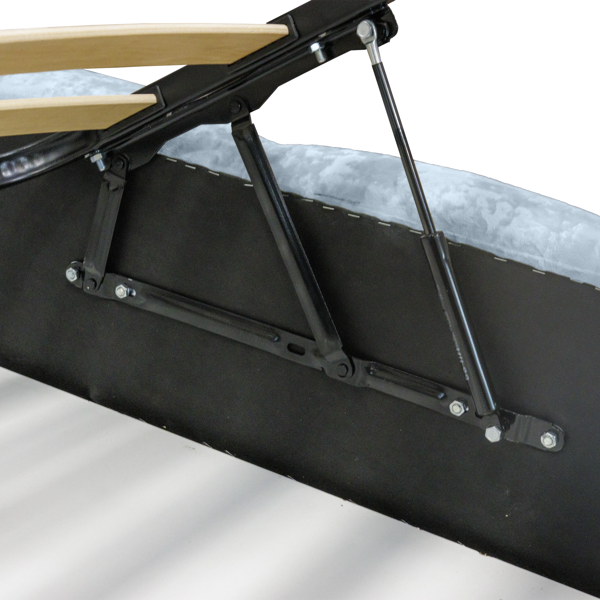 Pat Riviera cu saltea - Gri Albastrui - 160 x 200 [10]