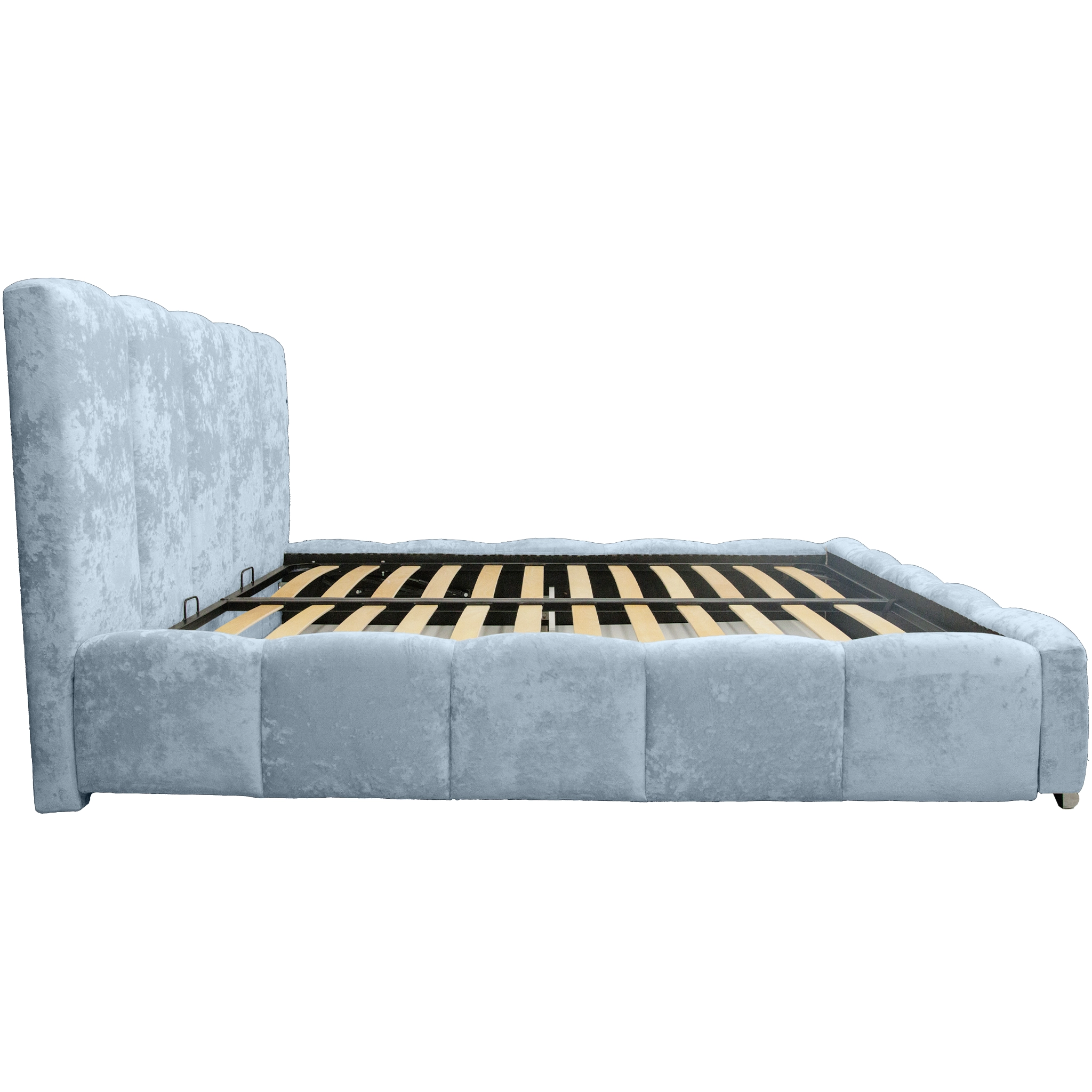 Pat Riviera cu saltea - Gri Albastrui - 180 x 200 [4]
