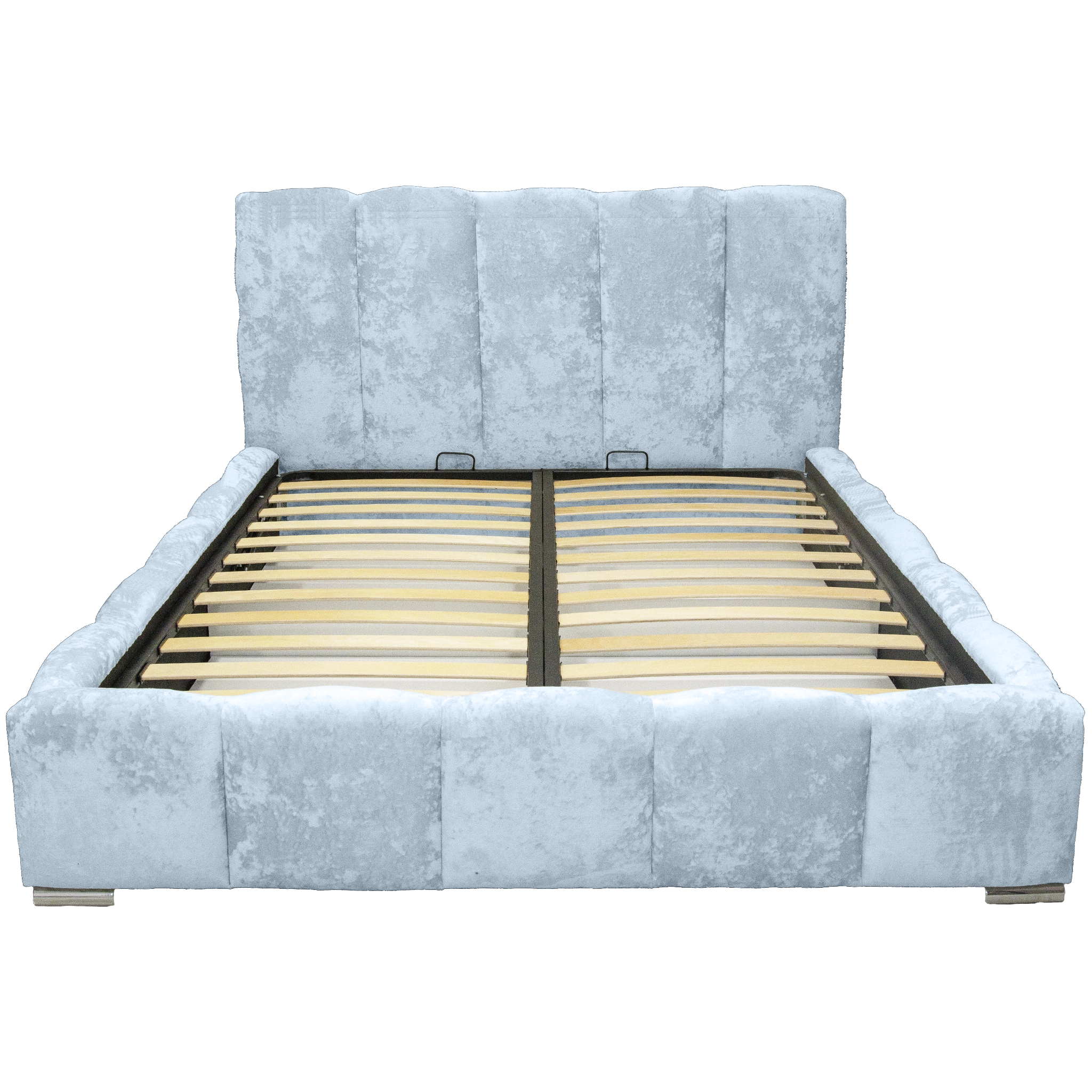 Pat Riviera cu saltea - Gri Albastrui - 180 x 200 [2]