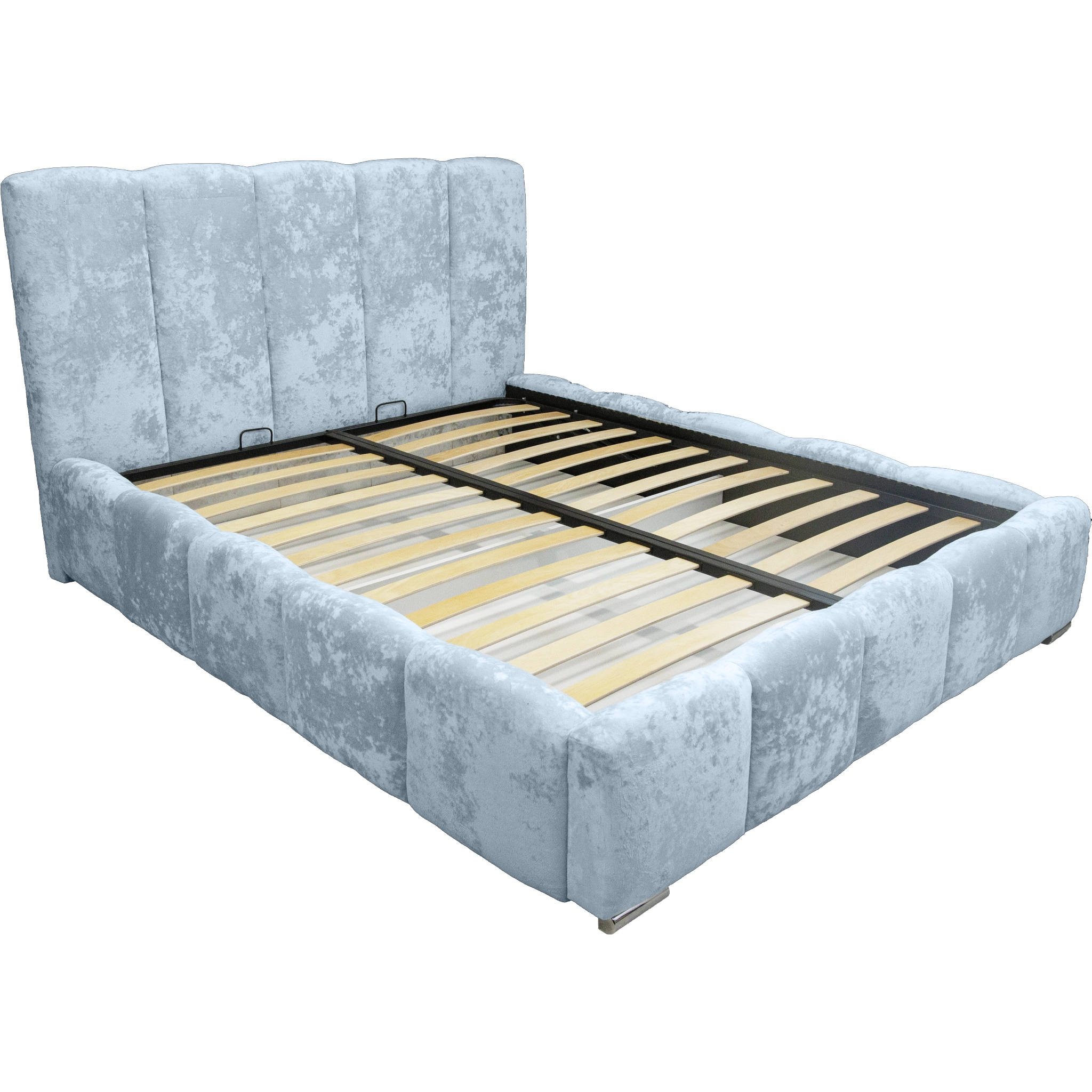 Pat Riviera cu saltea - Gri Albastrui - 180 x 200 [7]