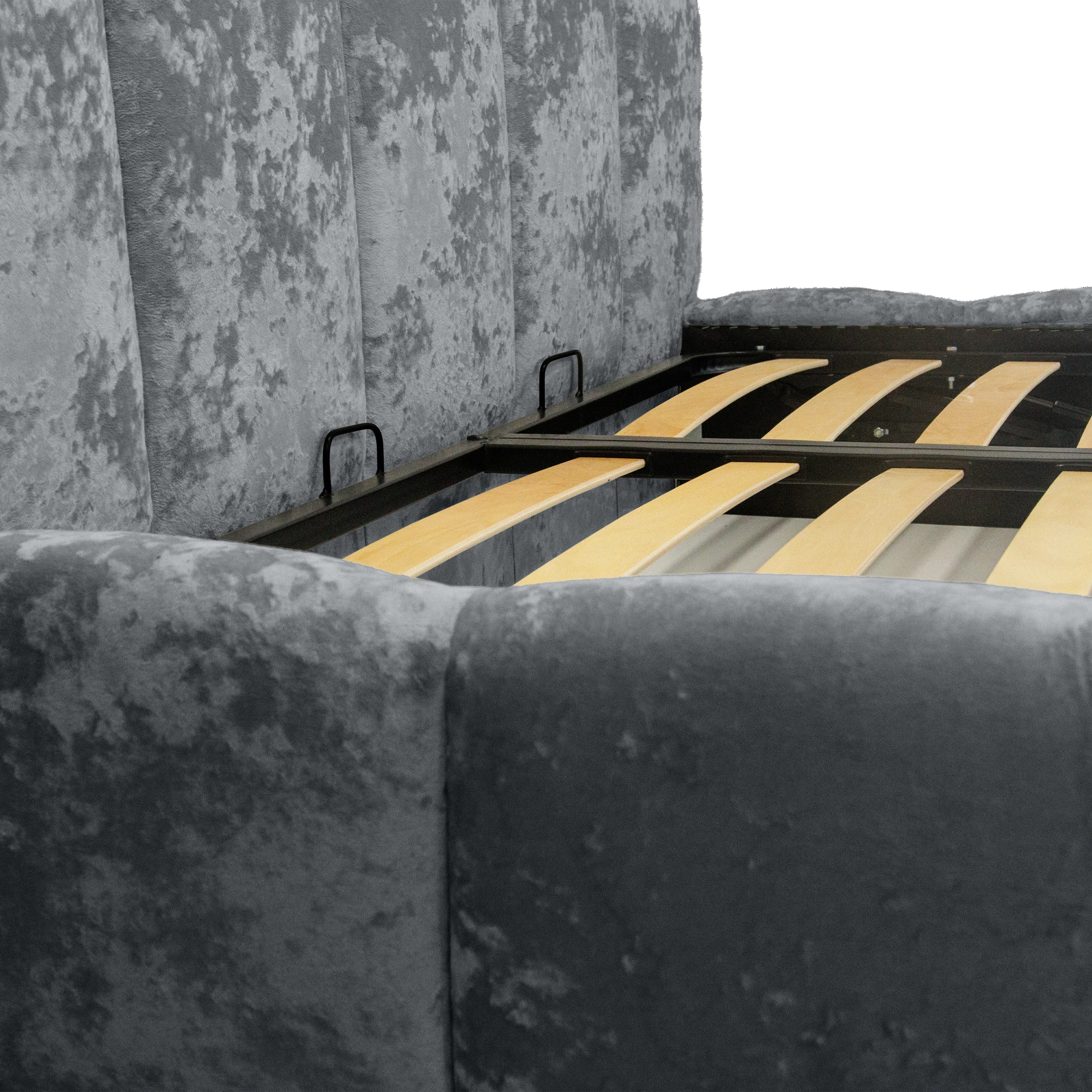 Pat Riviera cu saltea - Gri Inchis - 160 x 200 [11]