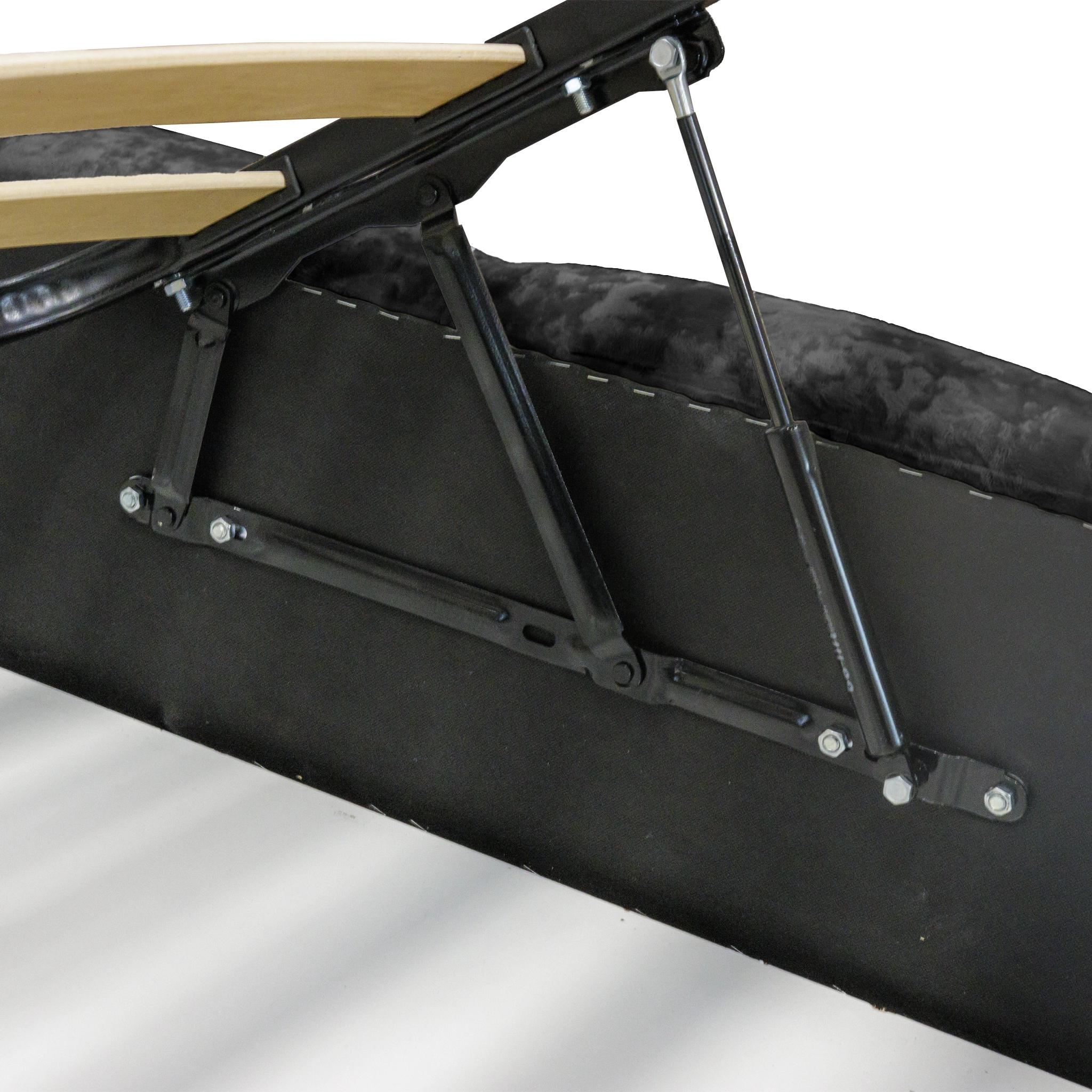 Pat Riviera cu saltea - Negru - 140 x 200 [10]