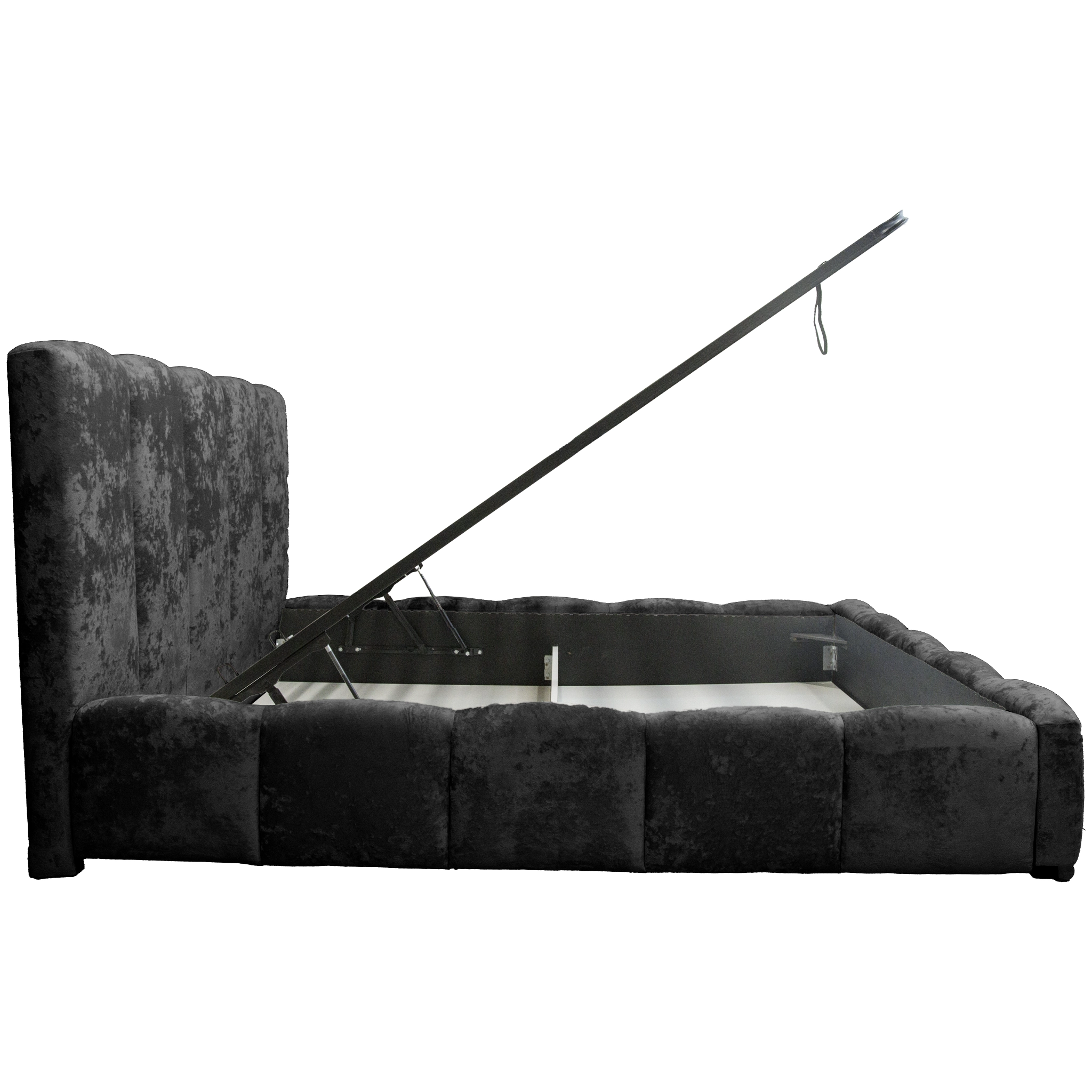 Pat Riviera cu saltea - Negru - 160 x 200 [5]