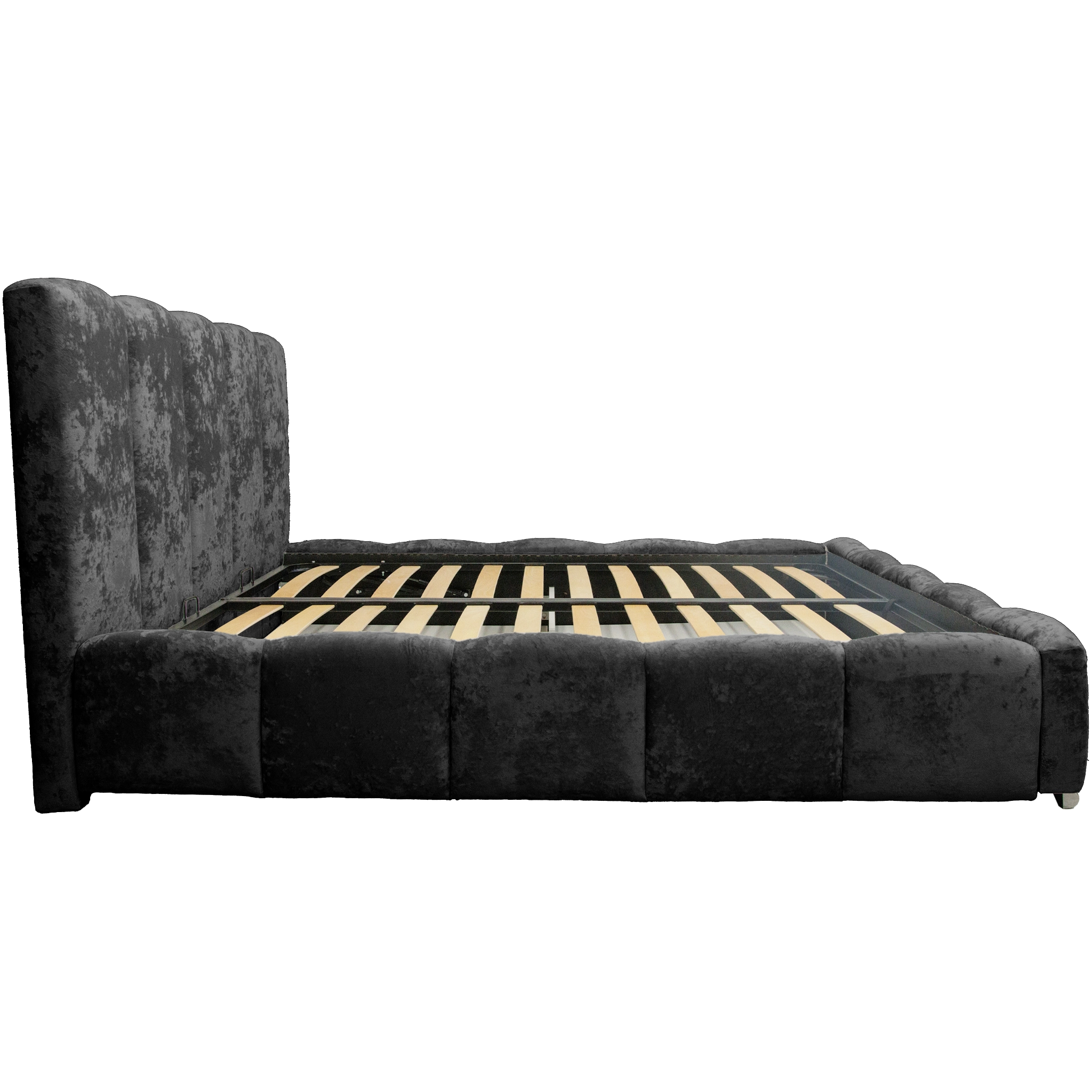 Pat Riviera cu saltea - Negru - 160 x 200 [4]