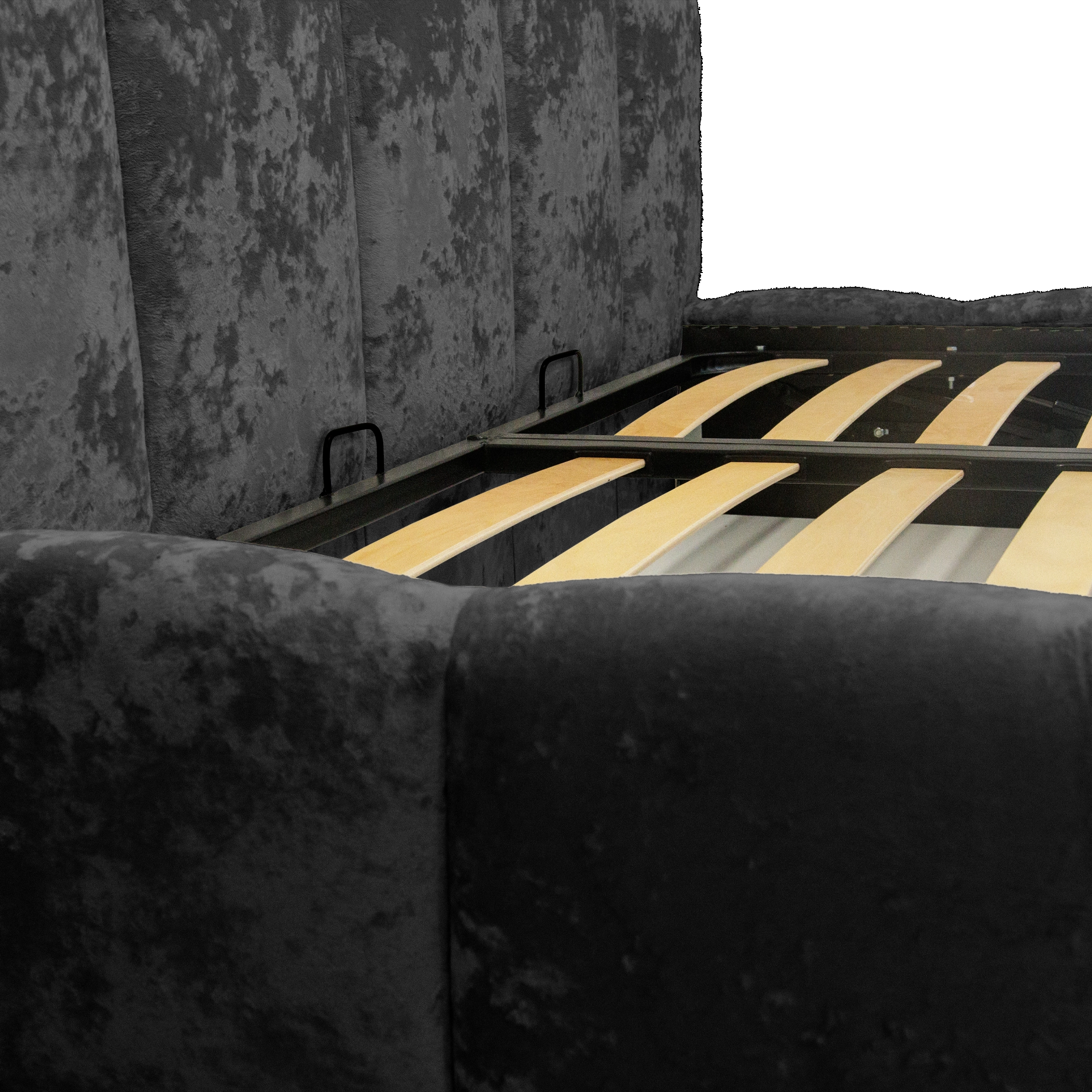 Pat Riviera cu saltea - Negru - 180 x 200 [11]
