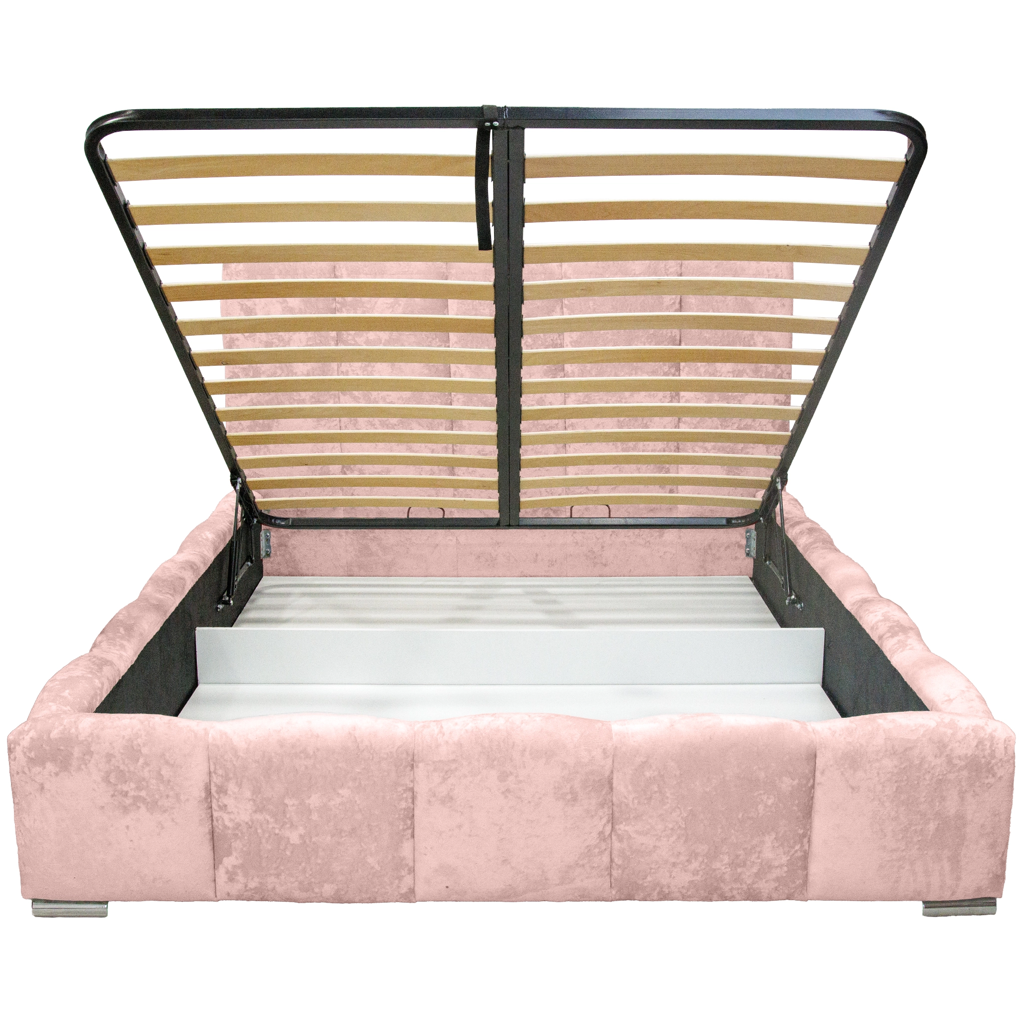 Pat Riviera cu saltea - Roz - 140 x 200 [3]