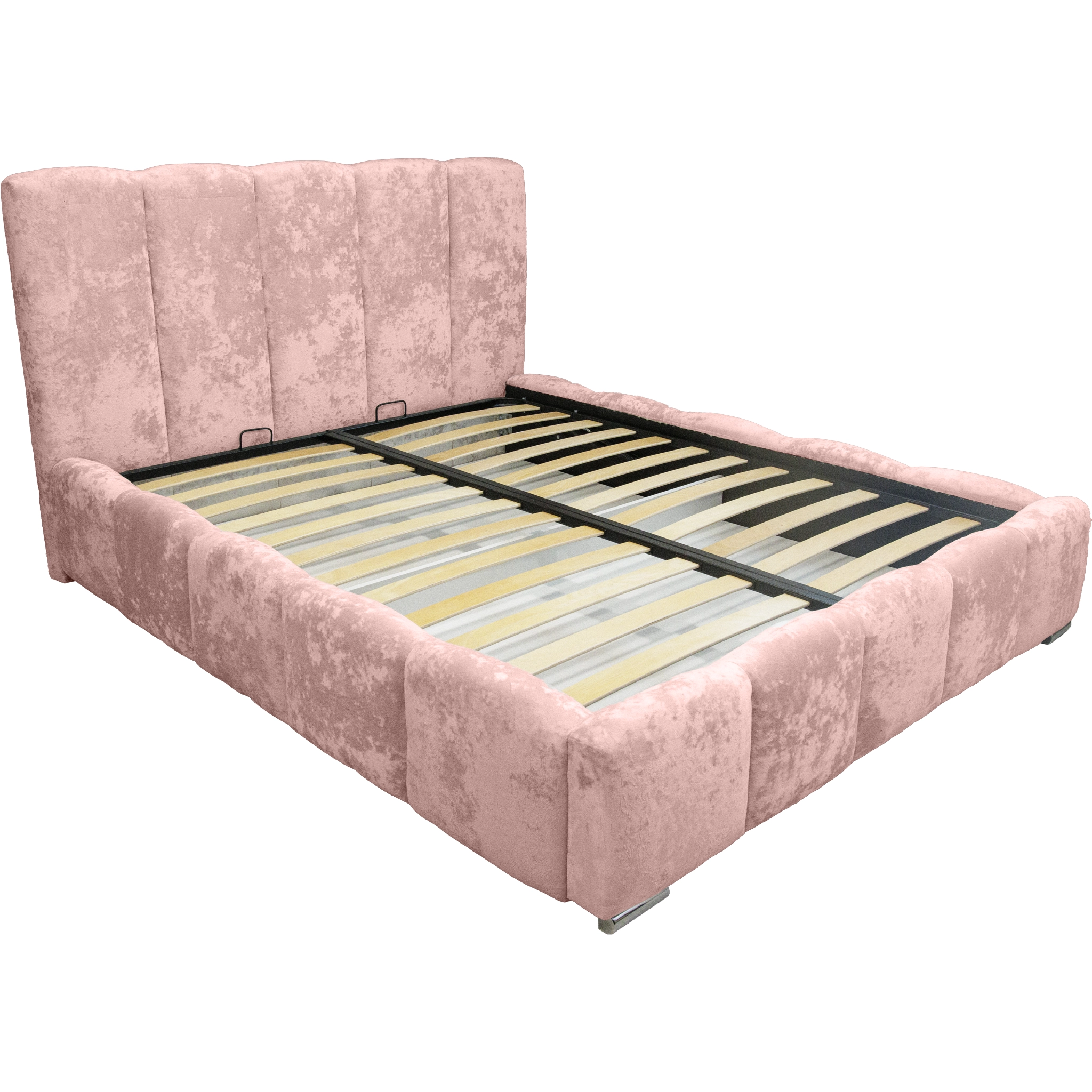 Pat Riviera cu saltea - Roz - 140 x 200 [7]